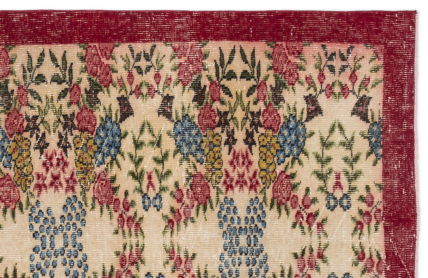 Brafaa - Vintage Floral Rug - 5'2 X 8'9