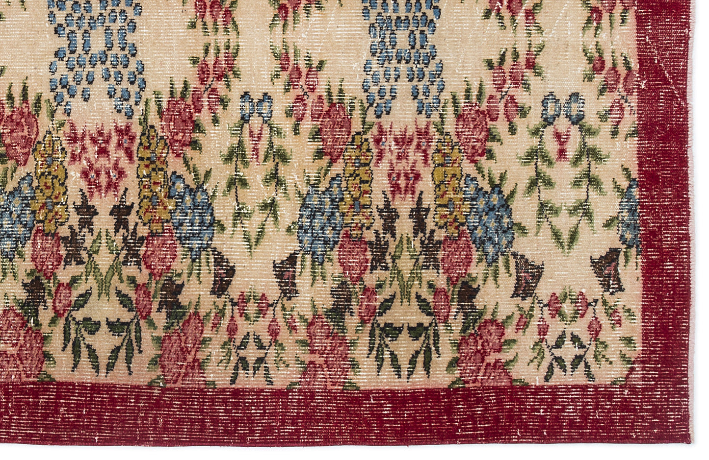 Brafaa - Vintage Floral Rug - 5'2 X 8'9