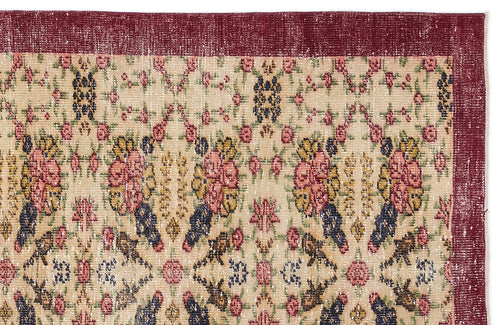 Load image 1 in gallery view. Trauva - Vintage Floral Rug - 4'4 X 7'9