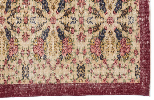 Load image 1 in gallery view. Trauva - Vintage Floral Rug - 4'4 X 7'9