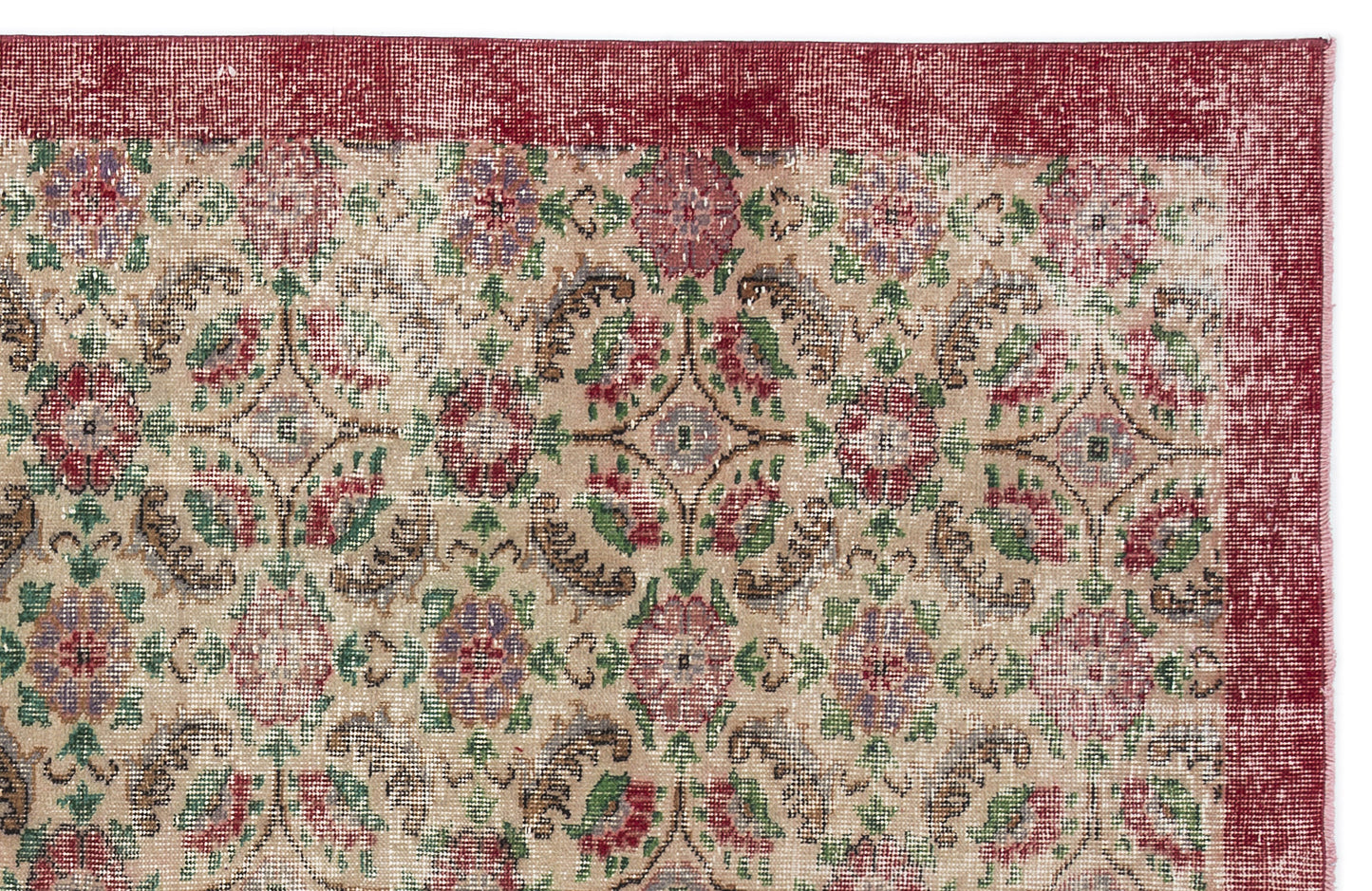Bruis - Vintage Floral Rug - 5'5 X 9'5