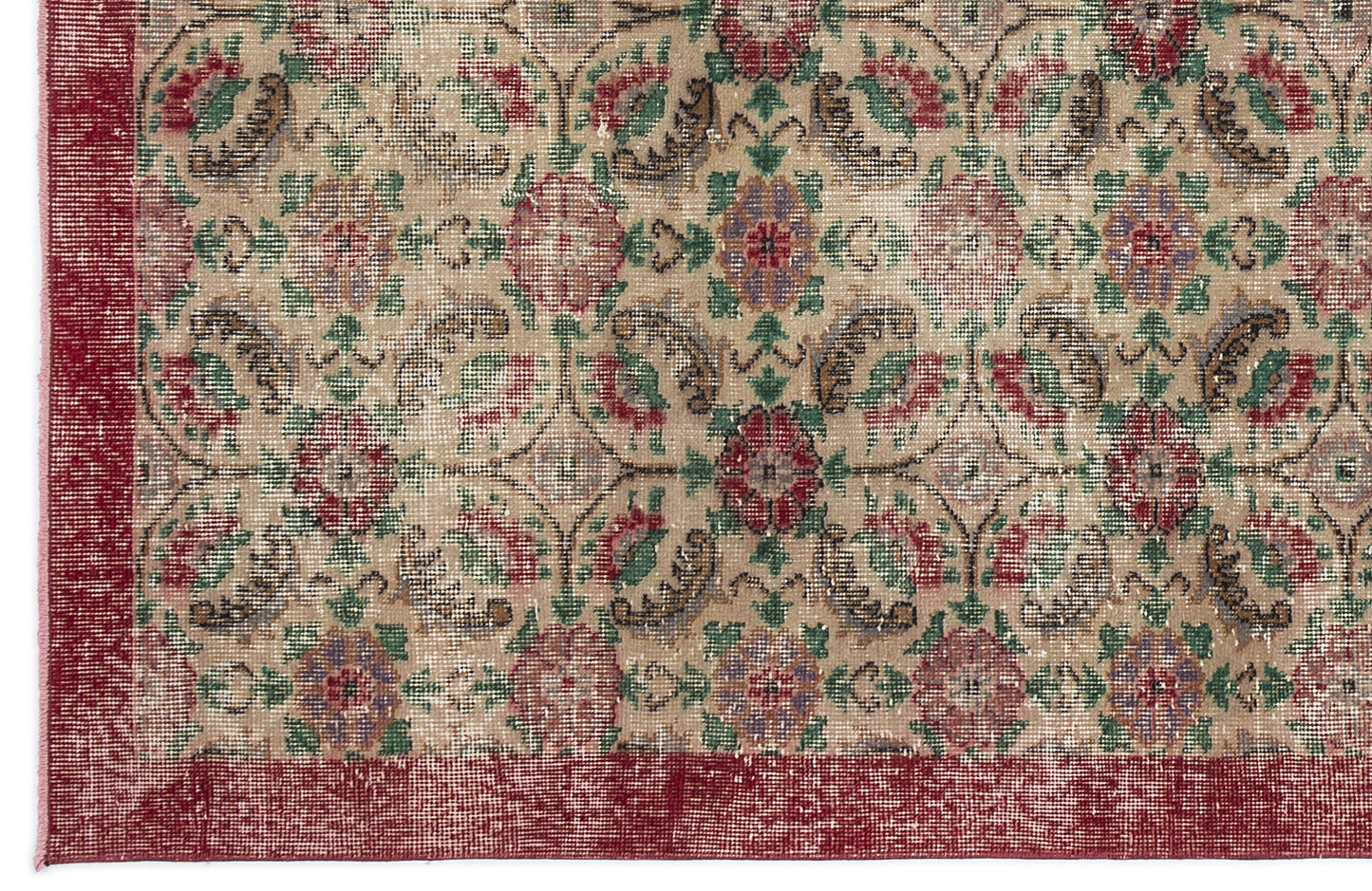 Bruis - Vintage Floral Rug - 5'5 X 9'5