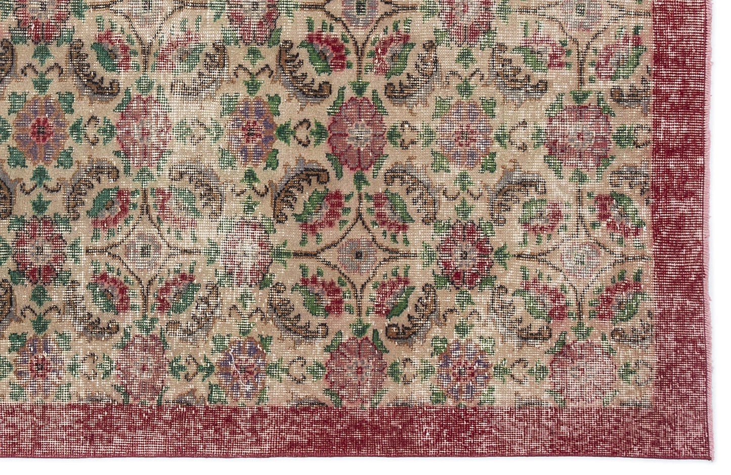 Bruis - Vintage Floral Rug - 5'5 X 9'5