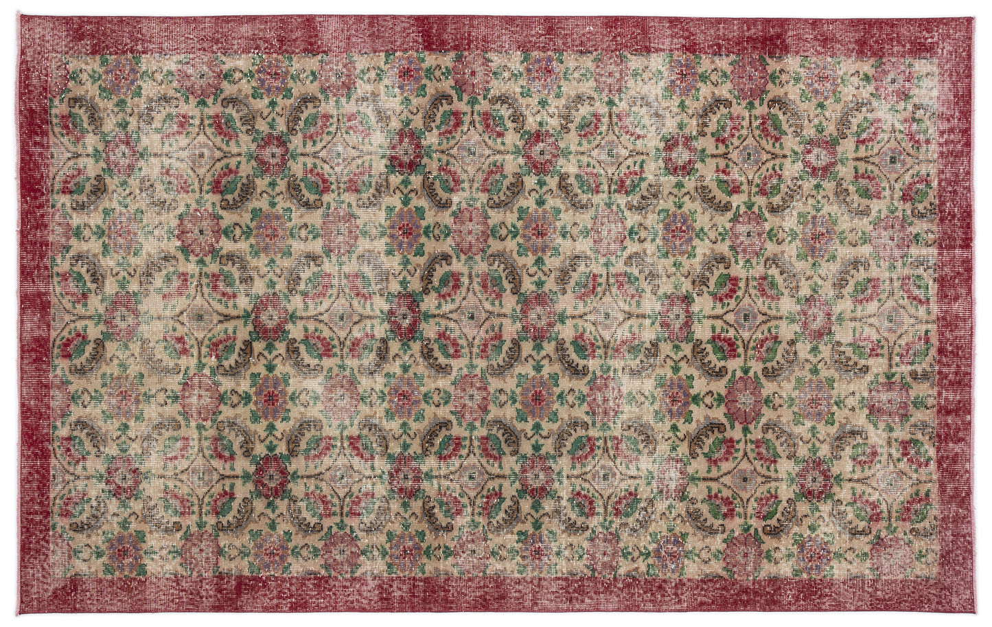 Bruis - Vintage Floral Rug - 5'5 X 9'5