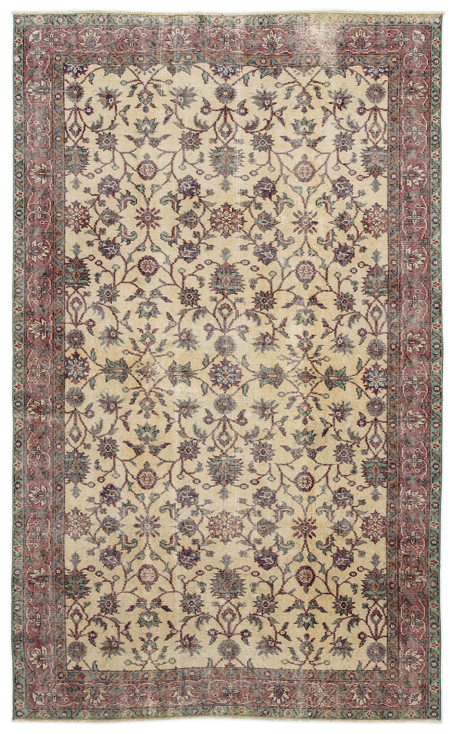 Delida - Vintage Floral Rug - 5'3 X 8'8