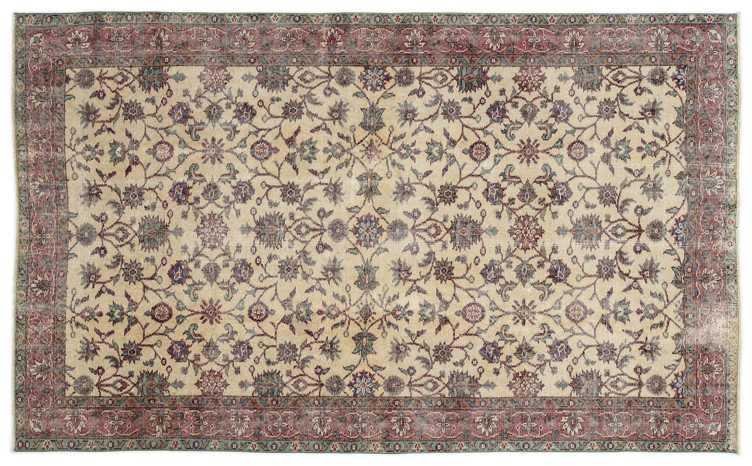 Delida - Vintage Floral Rug - 5'3 X 8'8