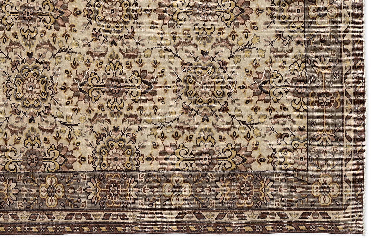 Frareva - Vintage Floral Rug - 5'6 X 9'2