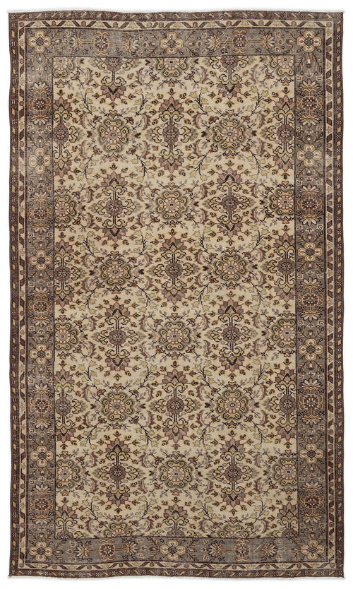 Load image 1 in gallery view. Frareva - Vintage Floral Rug - 5'6 X 9'2