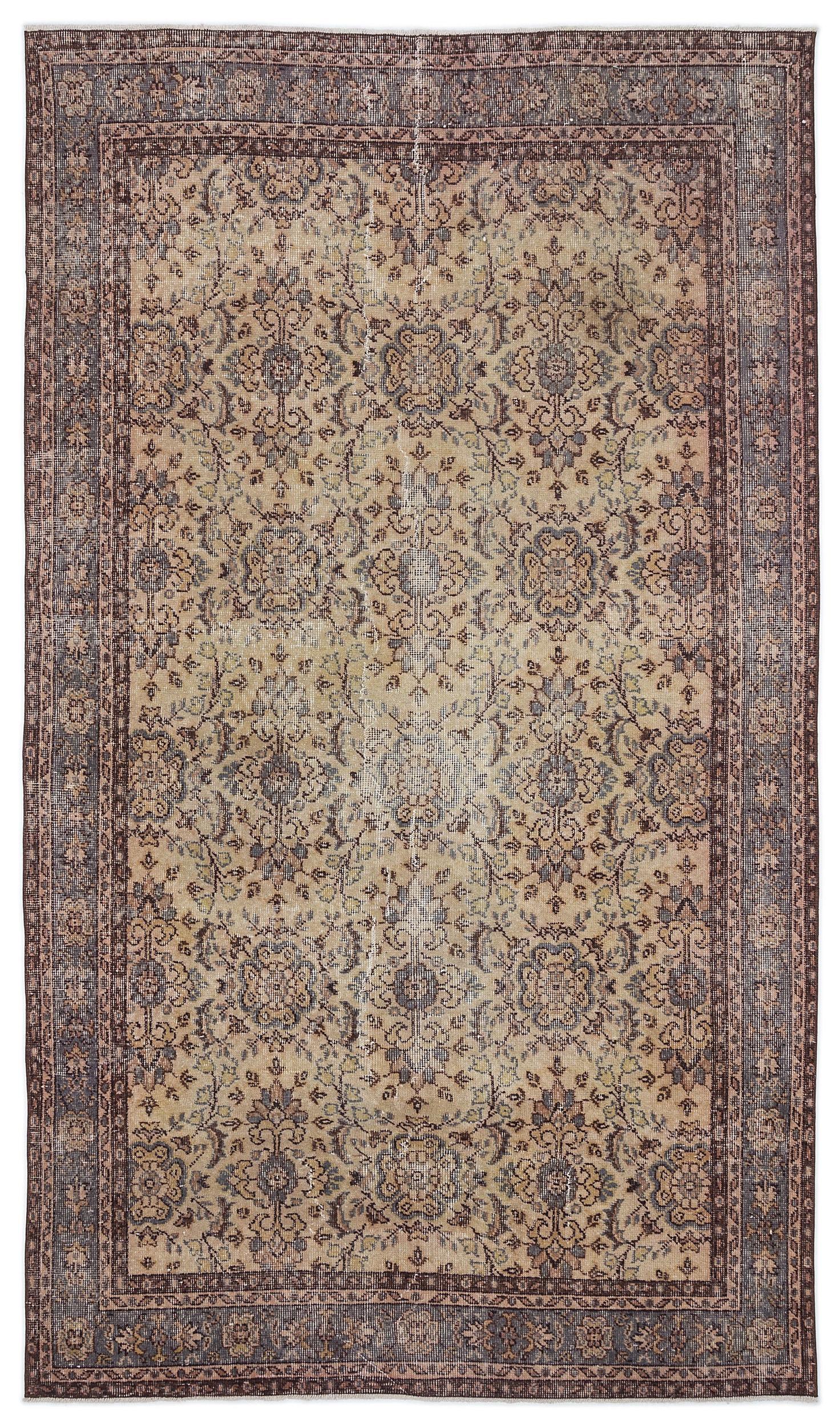 Glolona - Vintage Floral Rug - 5'1 X 8'11