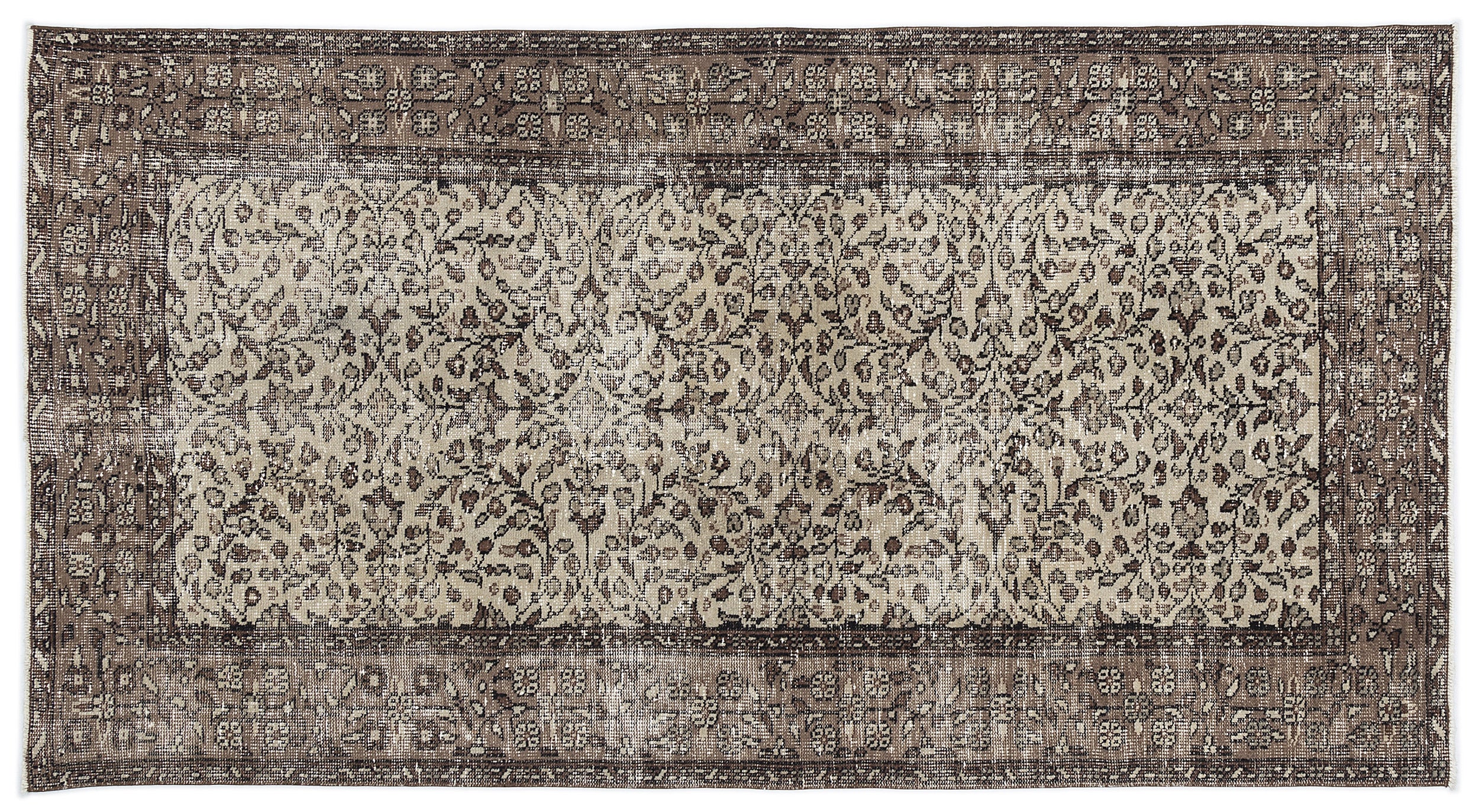 Lenion - Vintage Floral Rug - 4'6 X 8'6