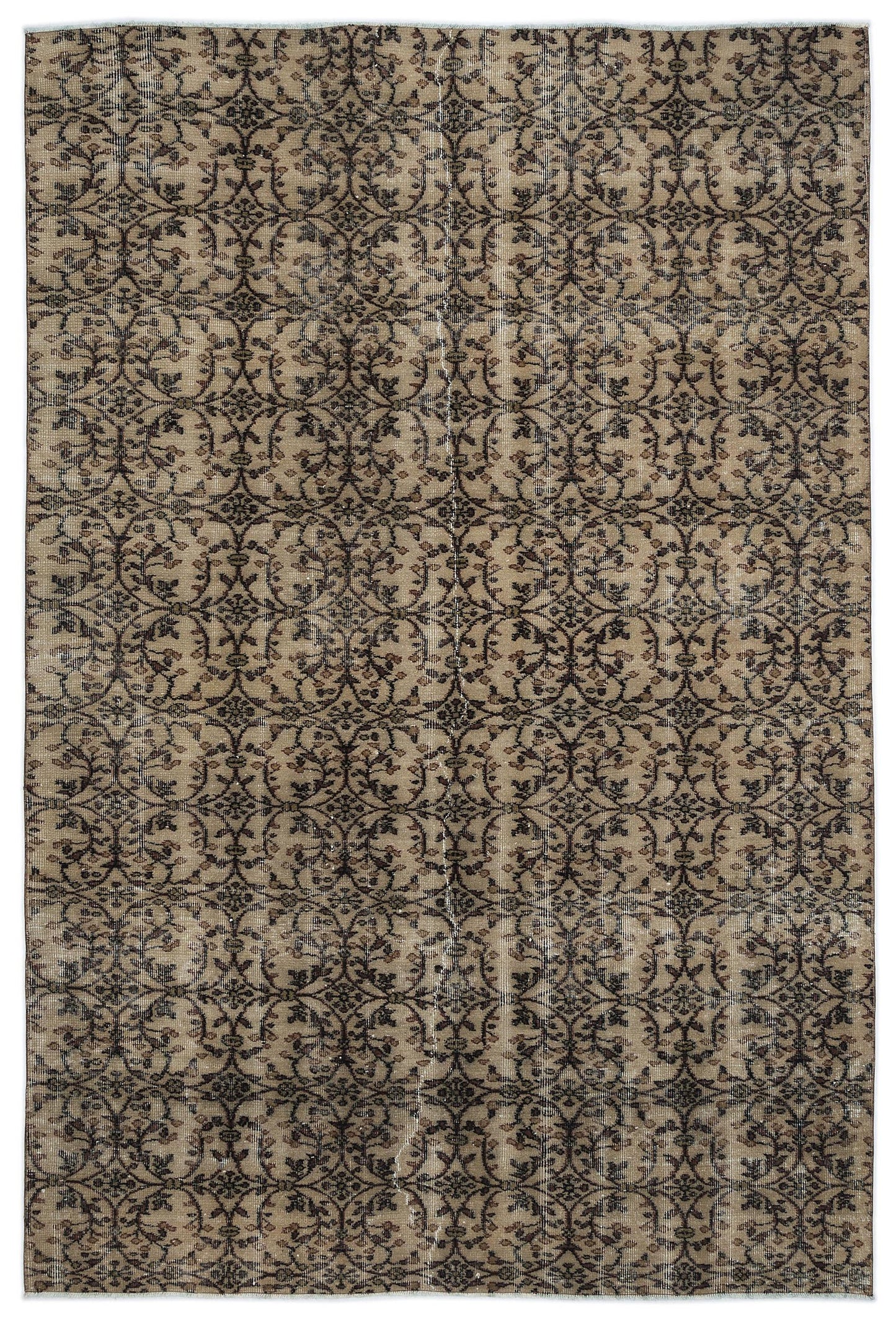 Cimuda - Vintage Floral Rug - 6'2 X 9'2