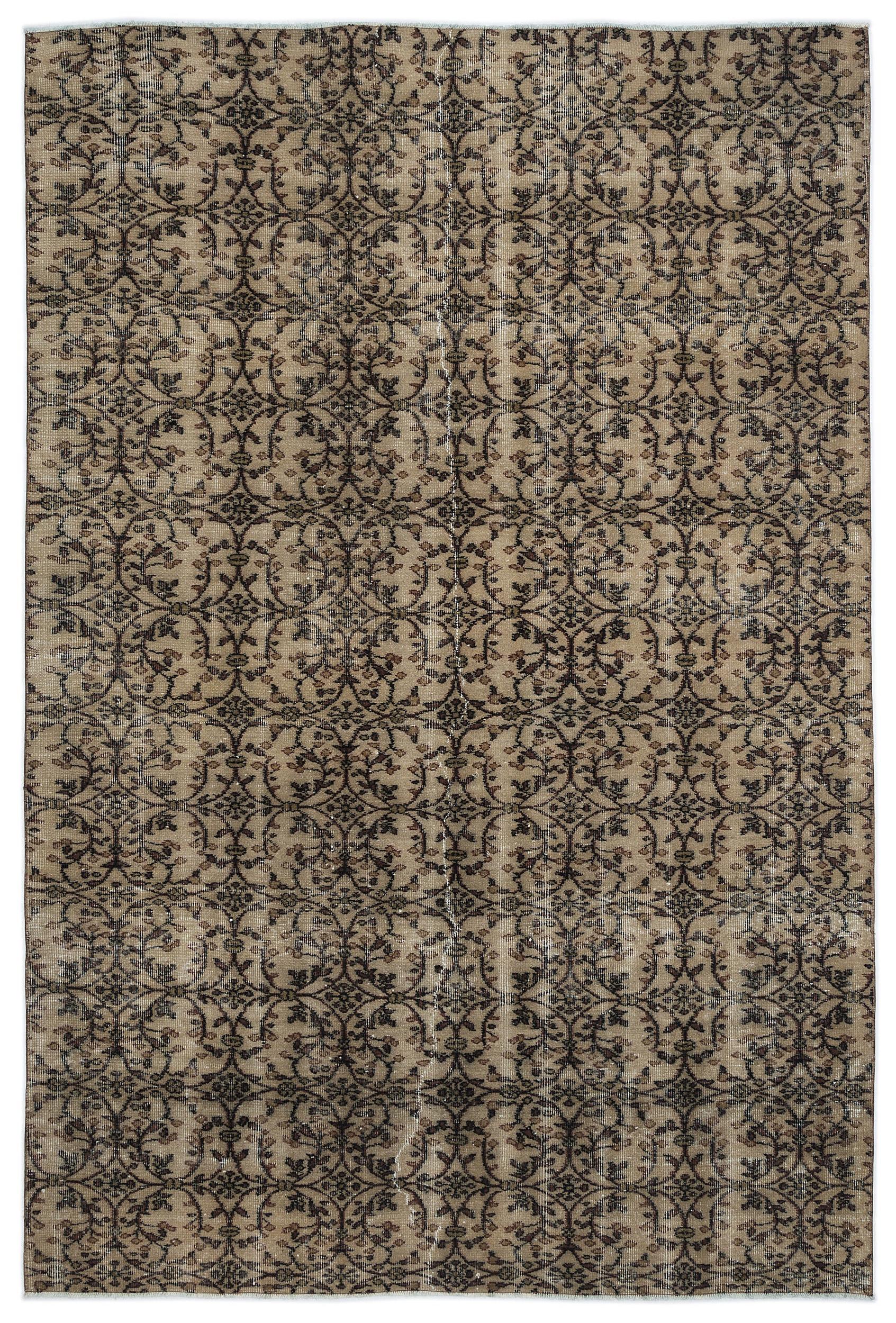 Cimuda - Vintage Floral Rug - 6'2 X 9'2