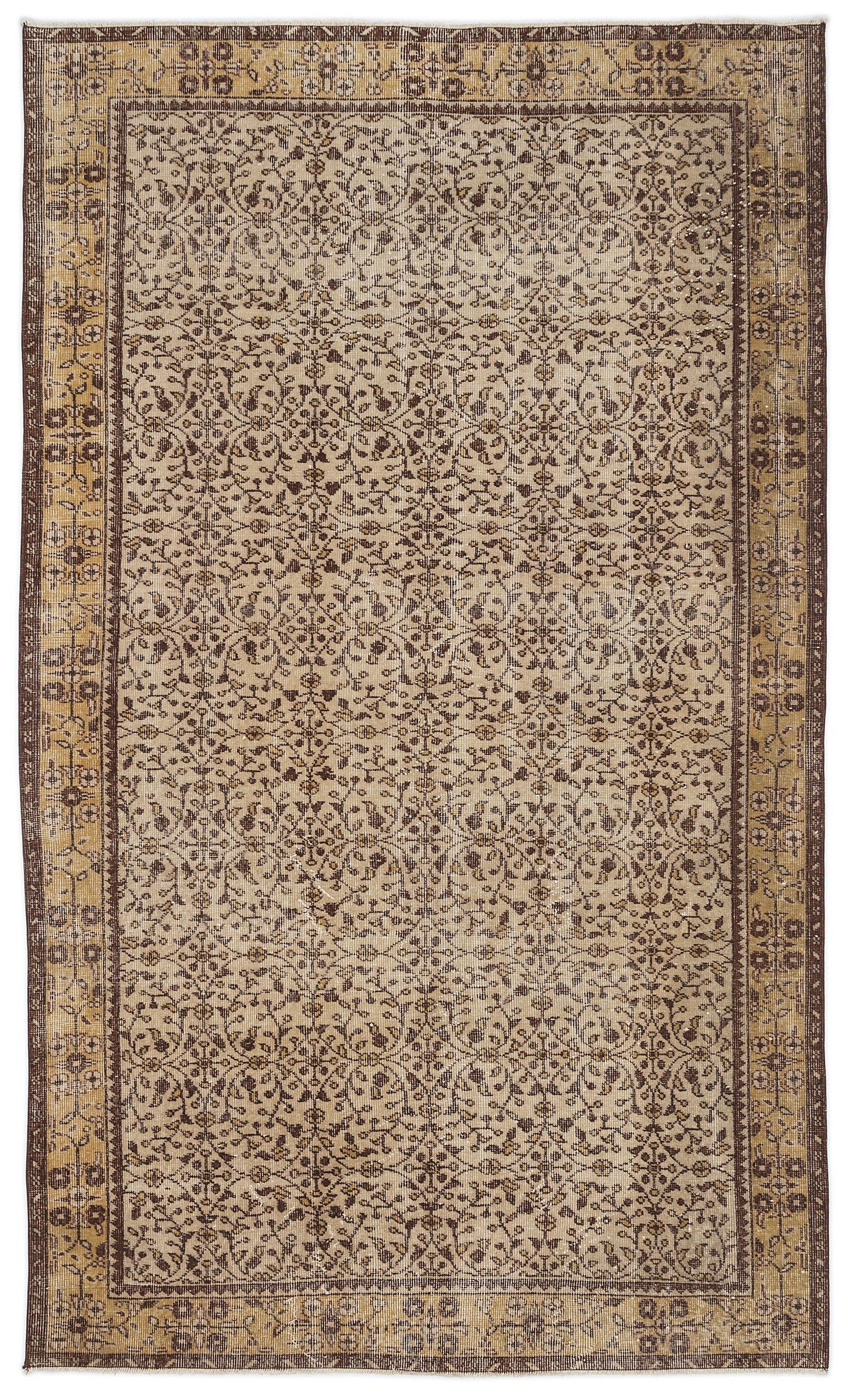 Stupeus - Vintage Floral Rug - 5'5 X 9'1