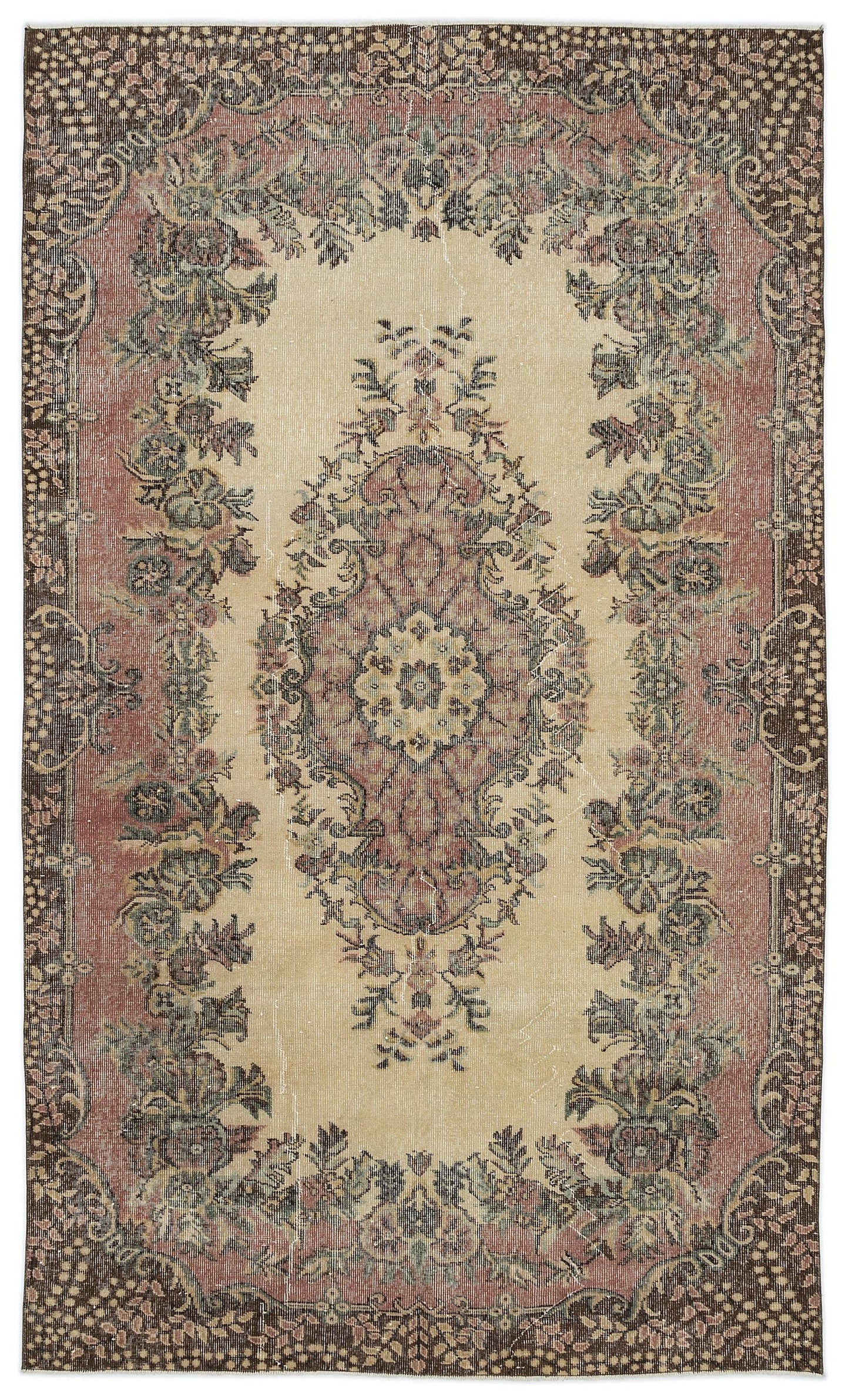 Pradiar - Vintage Medallion Rug - 5'6 X 9'4