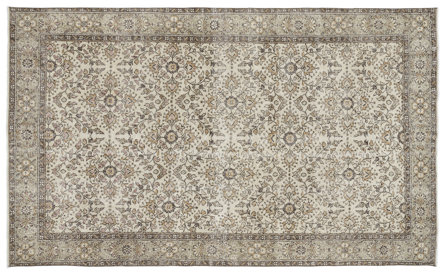 Baegael - Vintage Floral Rug - 5'10 X 9'11