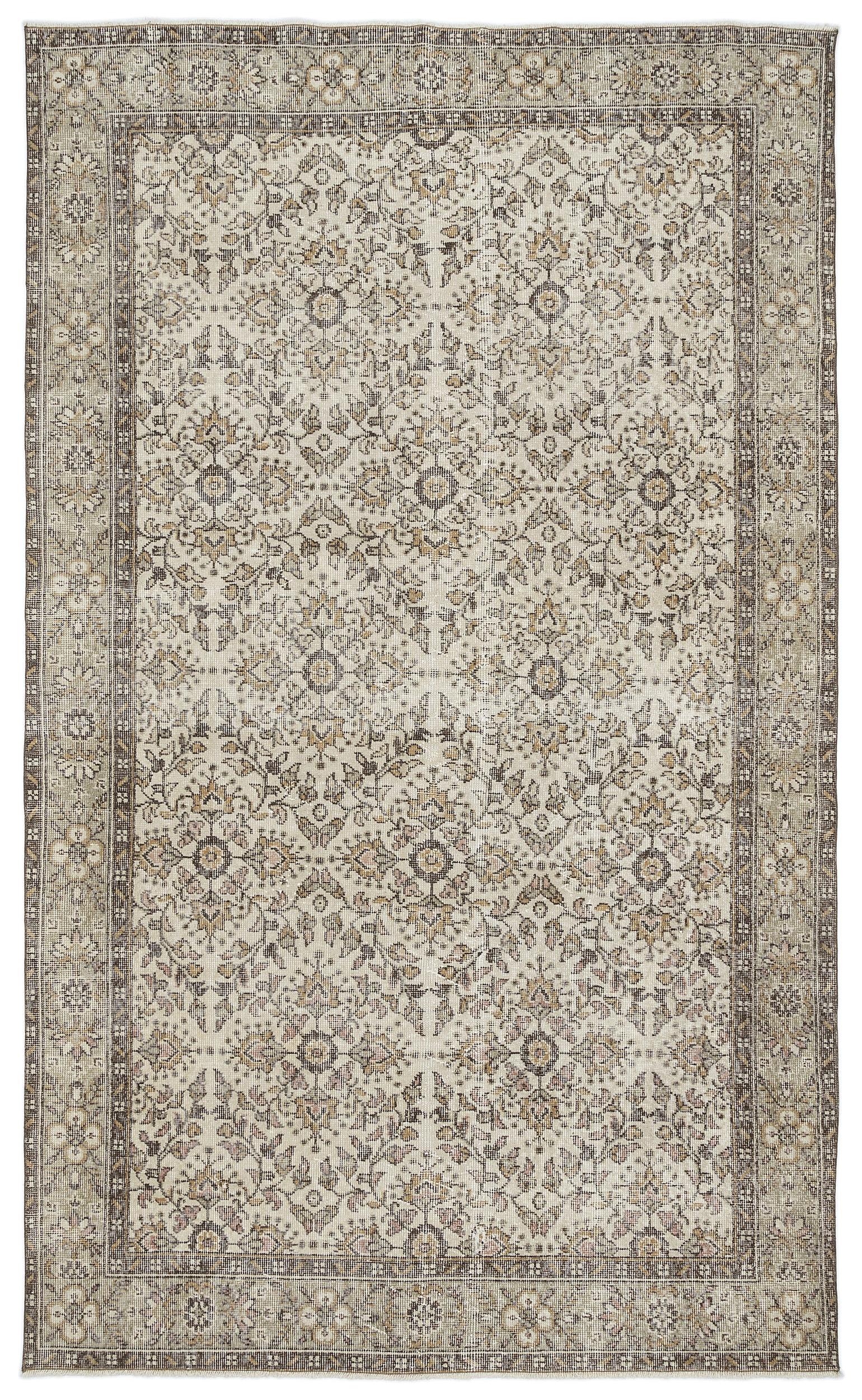 Baegael - Vintage Floral Rug - 5'10 X 9'11
