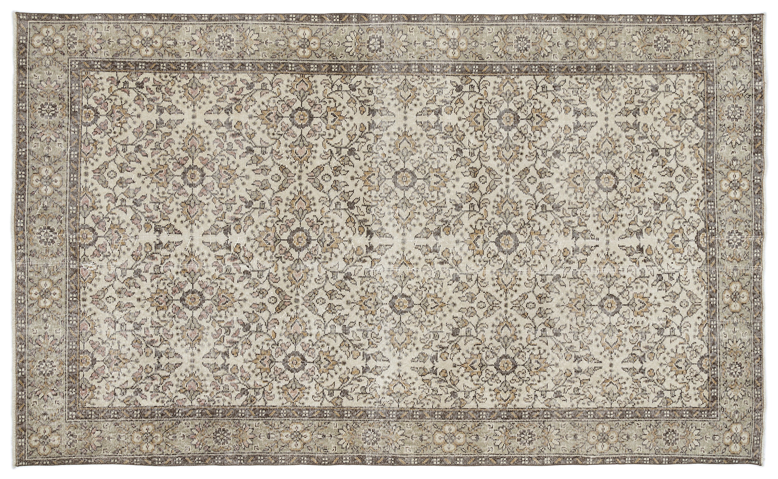 Baegael - Vintage Floral Rug - 5'10 X 9'11