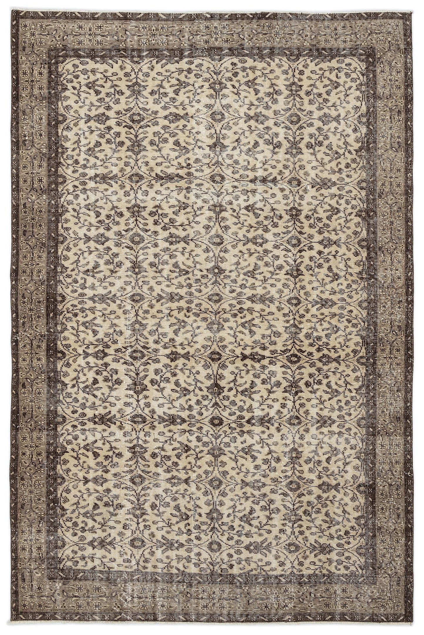 Kehuda - Vintage Floral Rug - 5'10 X 9'1