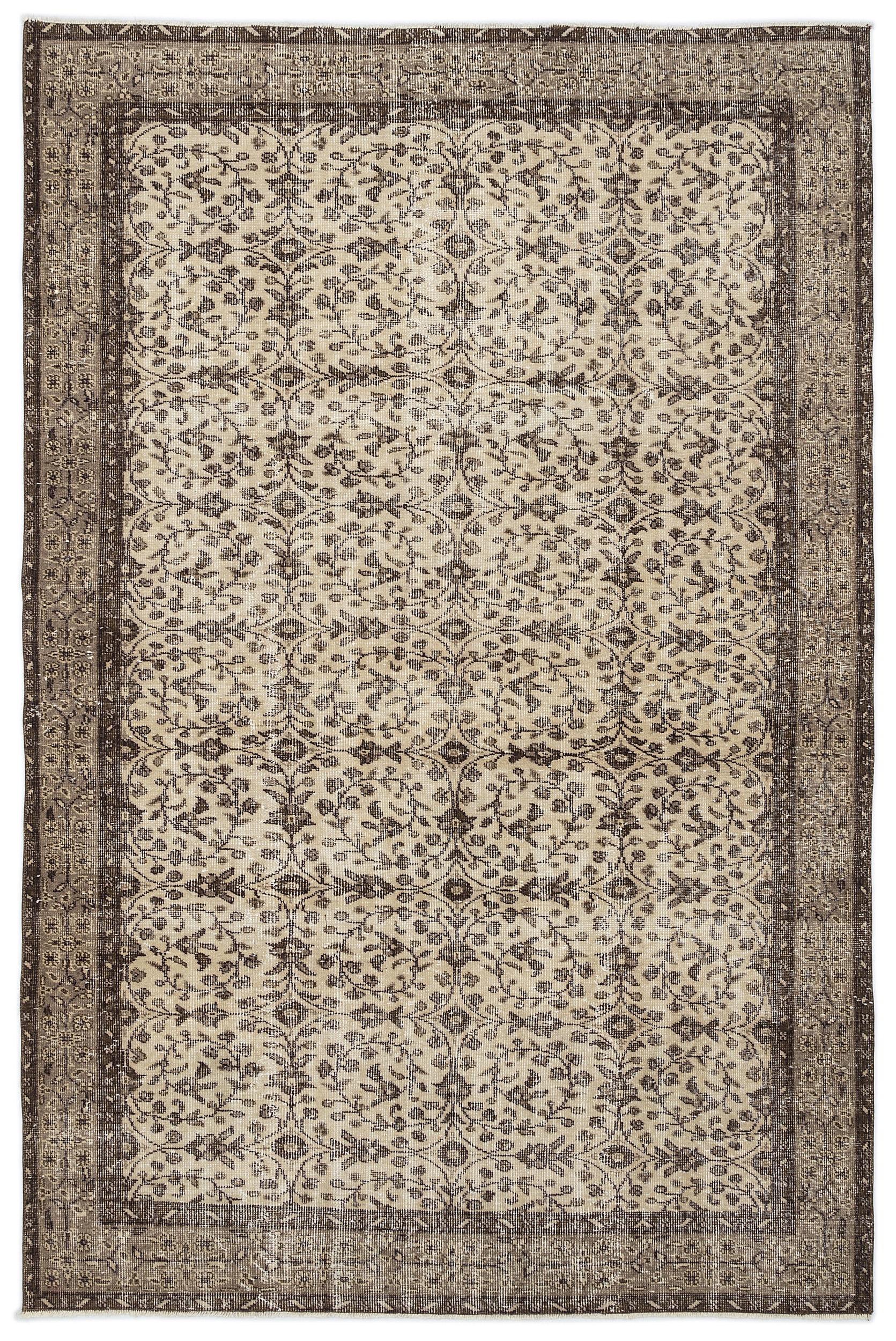 Kehuda - Vintage Floral Rug - 5'10 X 9'1