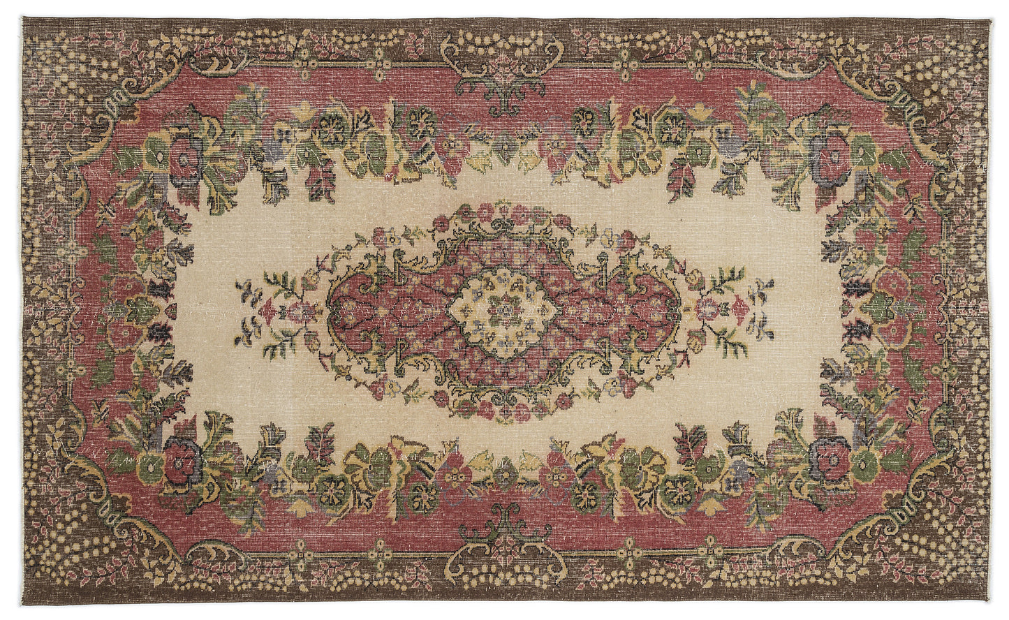 Kafoex - Vintage Medallion Rug - 5'8 X 9'6
