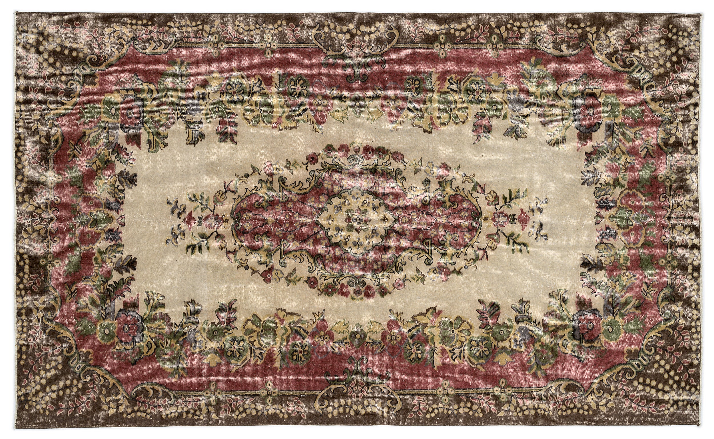 Kafoex - Vintage Medallion Rug - 5'8 X 9'6