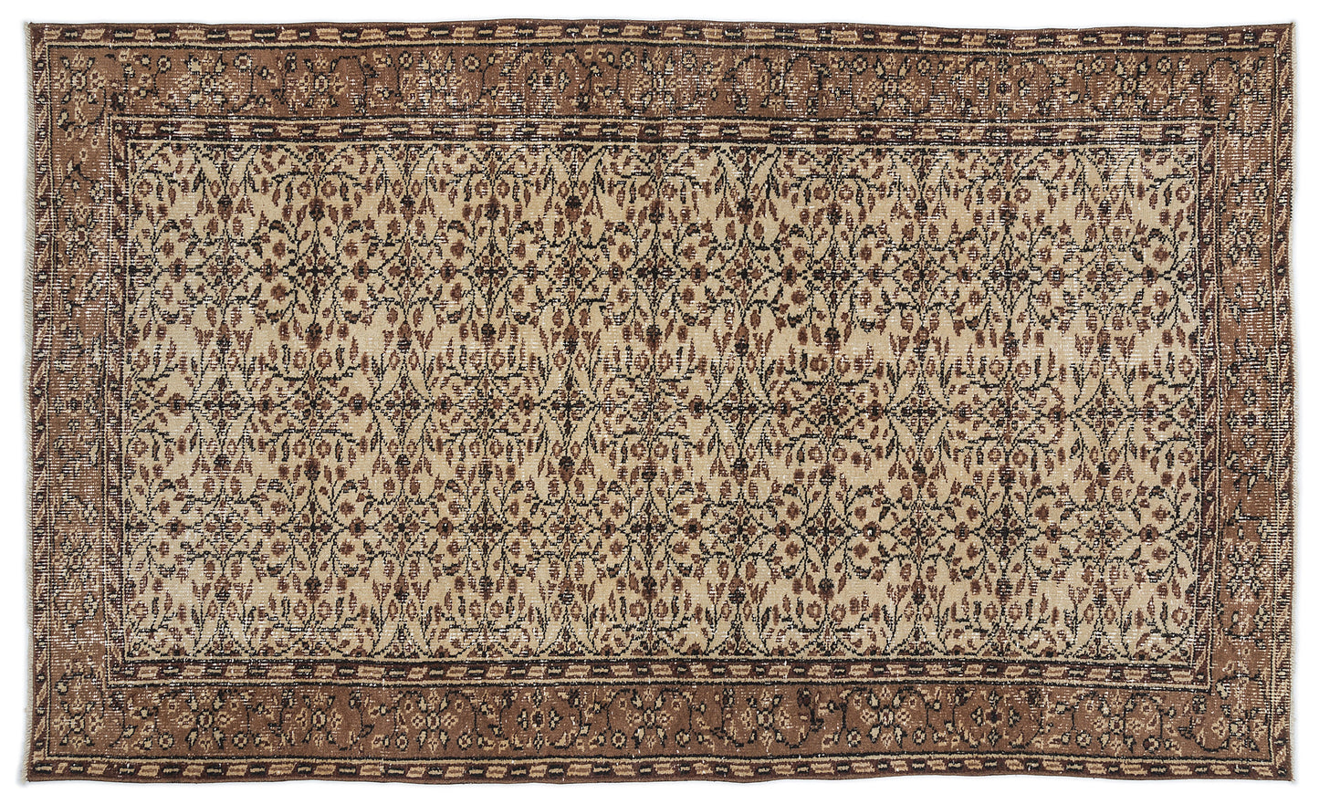 Bikuon - Vintage Floral Rug - 5'3 X 8'11