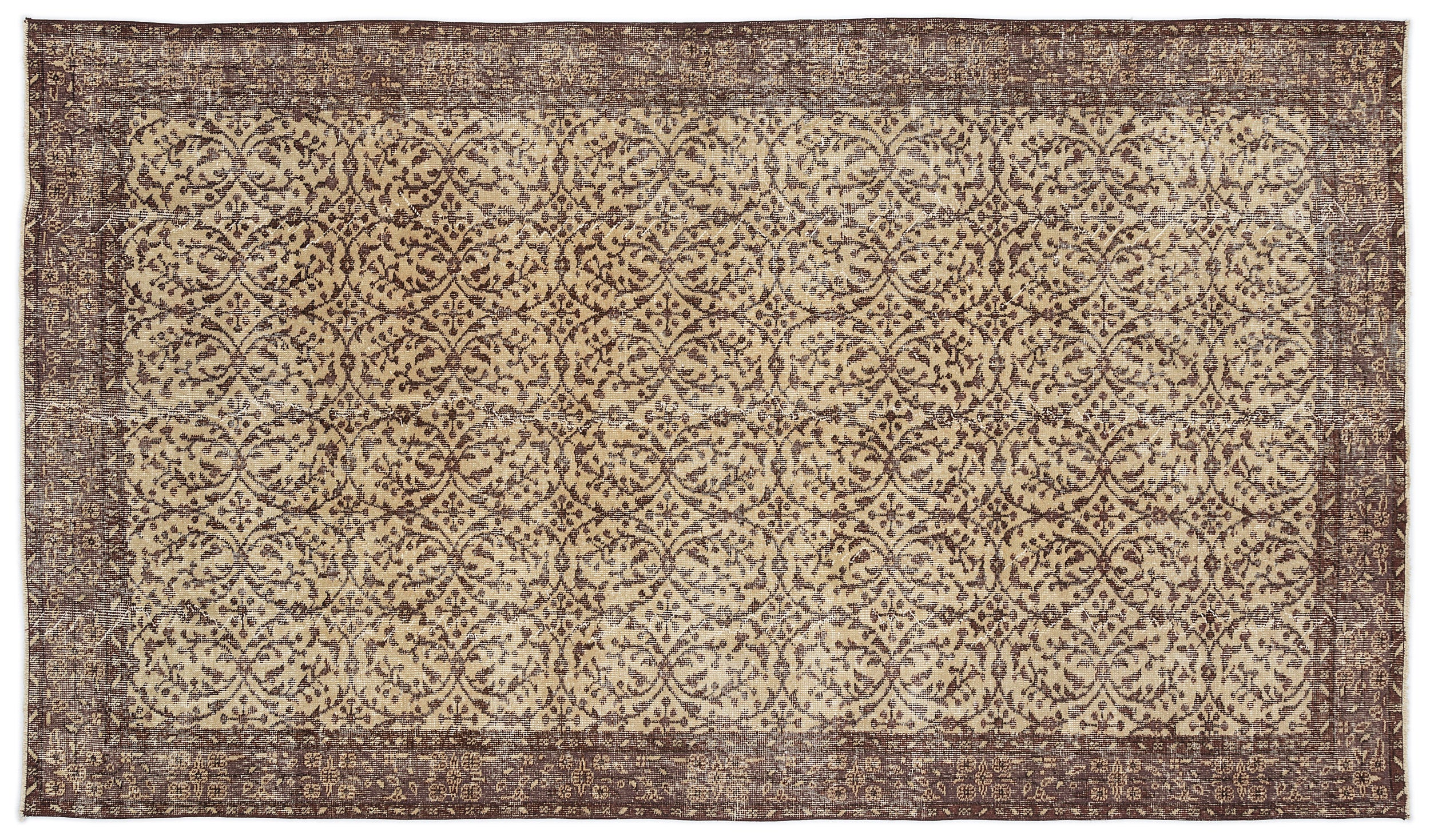 Priova - Vintage Floral Rug - 5'3 X 9'3