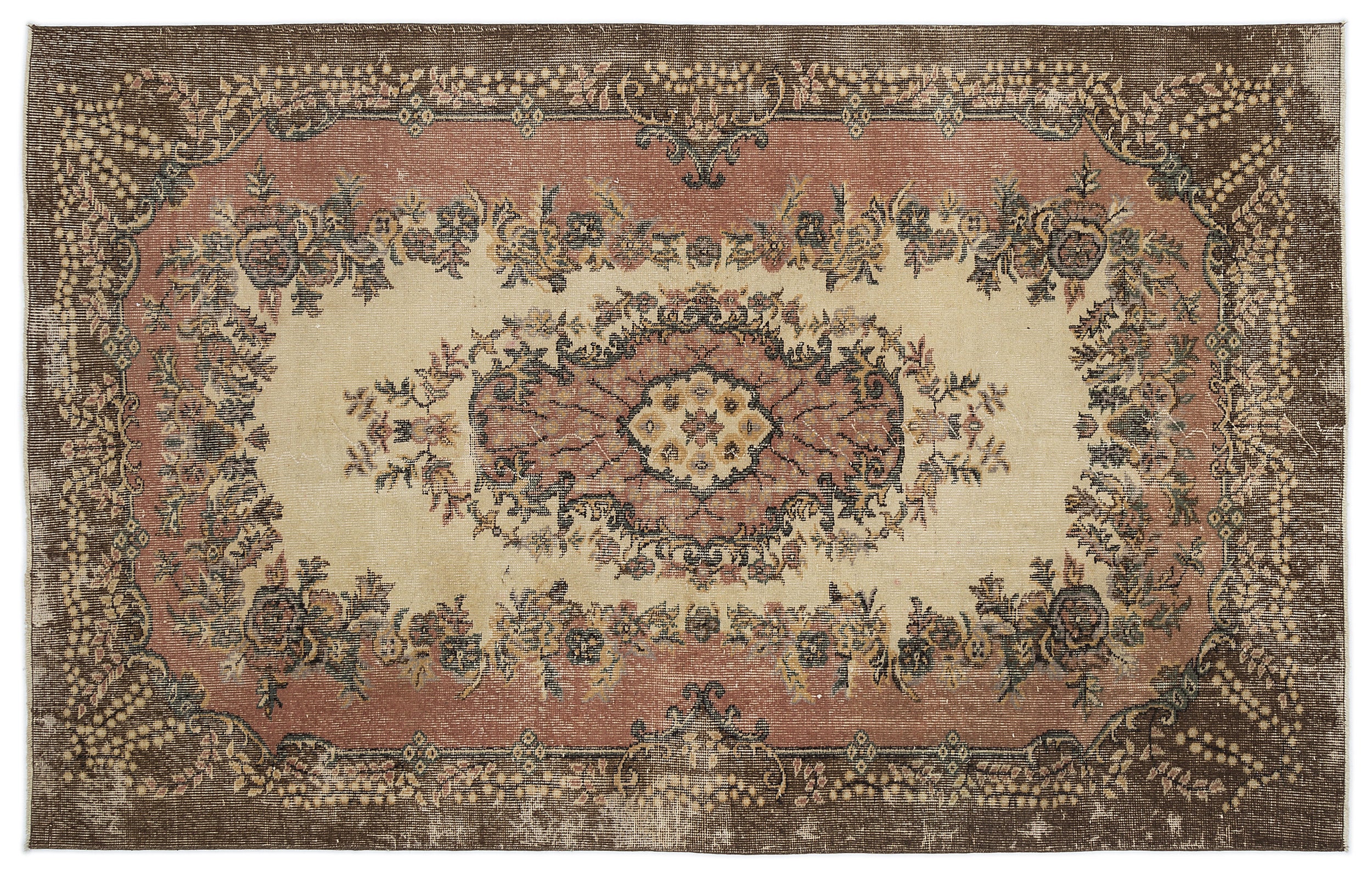 Flausa - Vintage Medallion Rug - 5'4 X 8'4