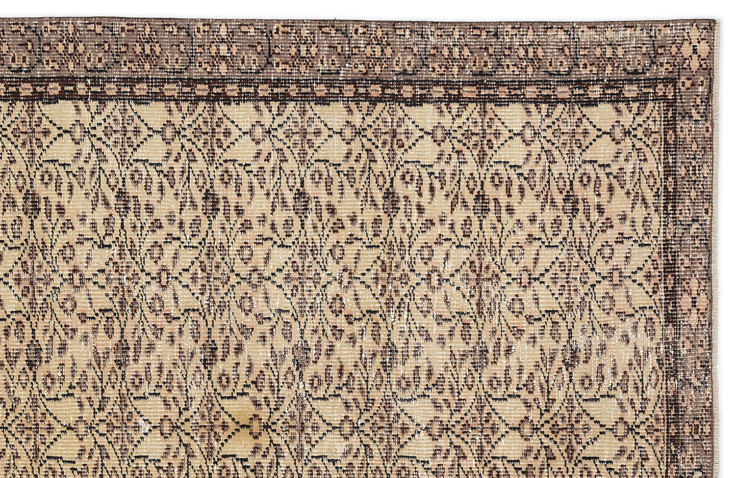 Fifaon - Vintage Floral Rug - 5'2 X 8'9