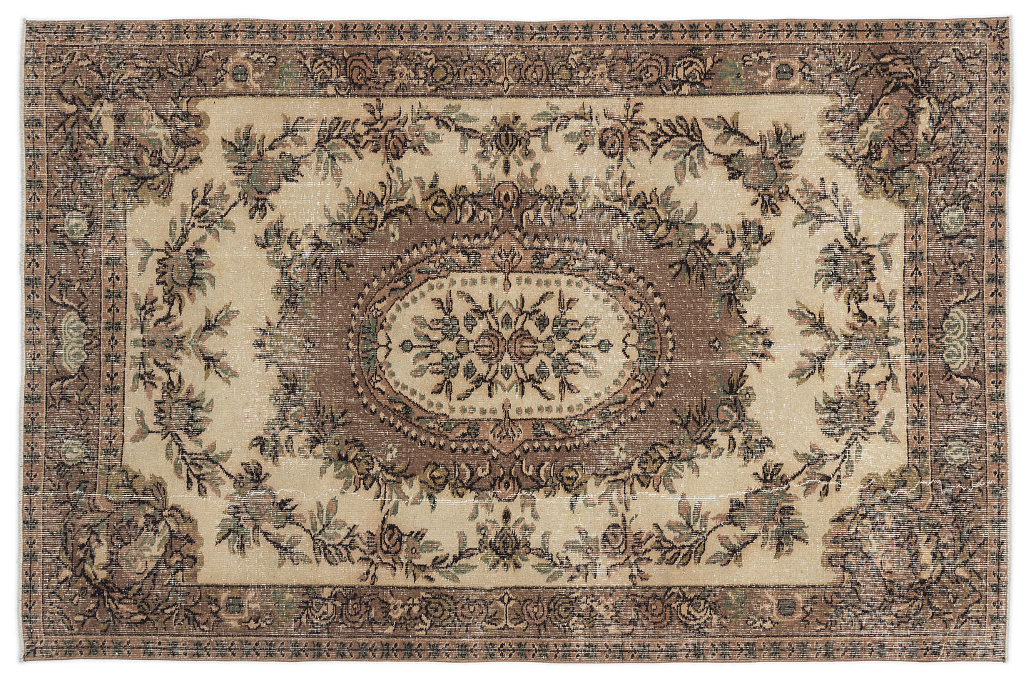 Stata - Vintage Medallion Rug - 5'4 X 8'4