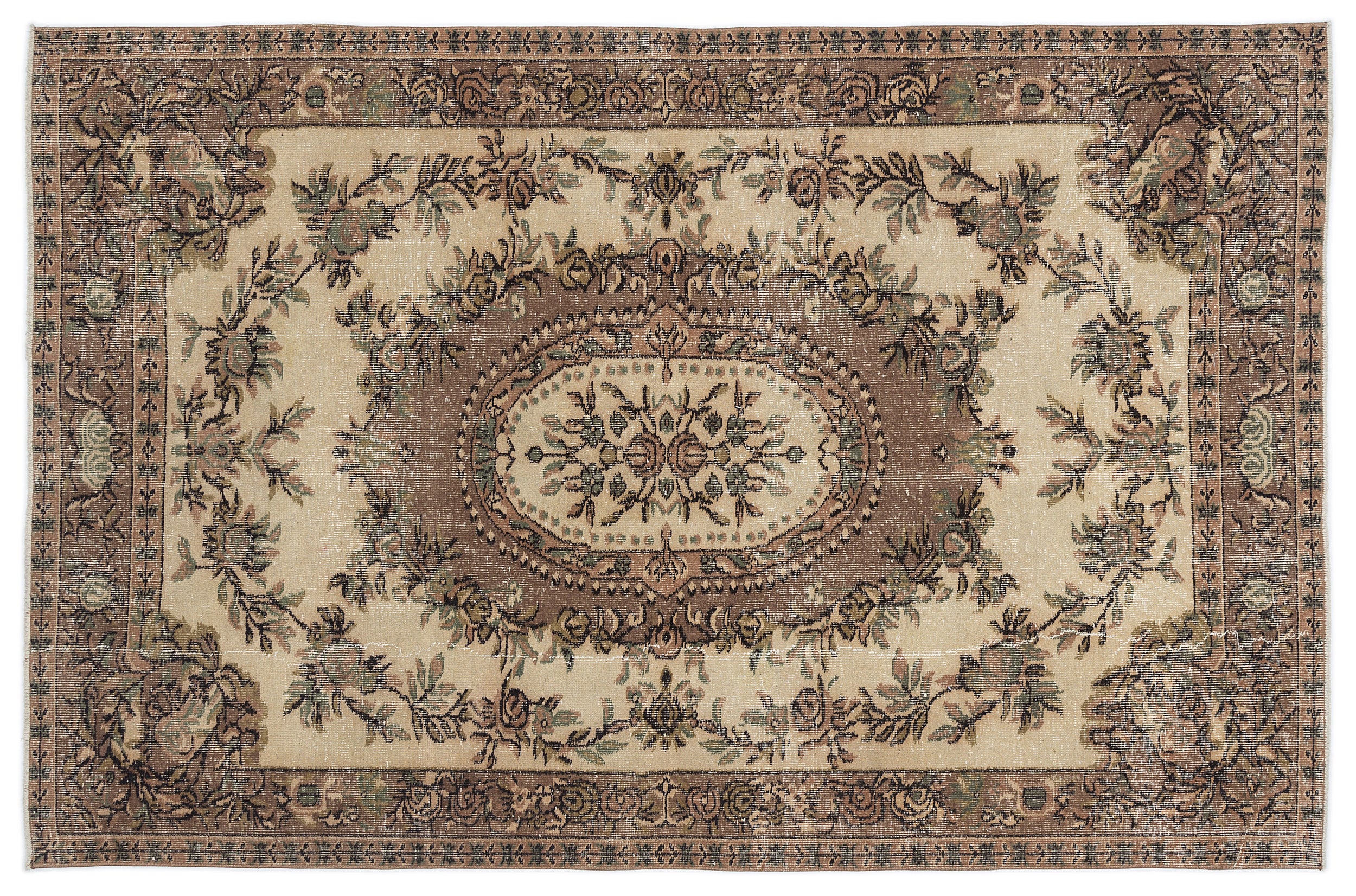 Stata - Vintage Medallion Rug - 5'4 X 8'4