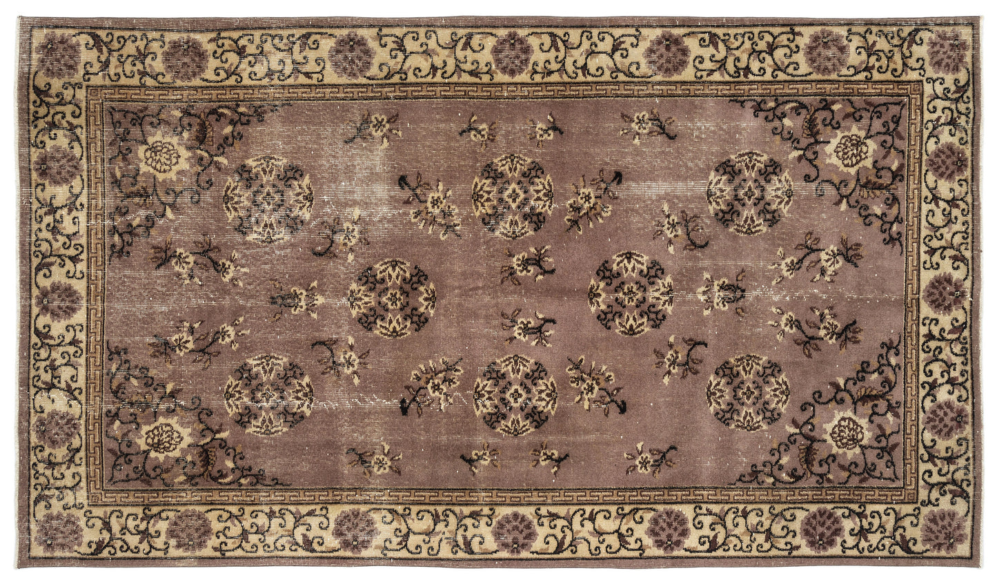 Lazuva - Vintage Floral Rug - 5'2 X 8'8