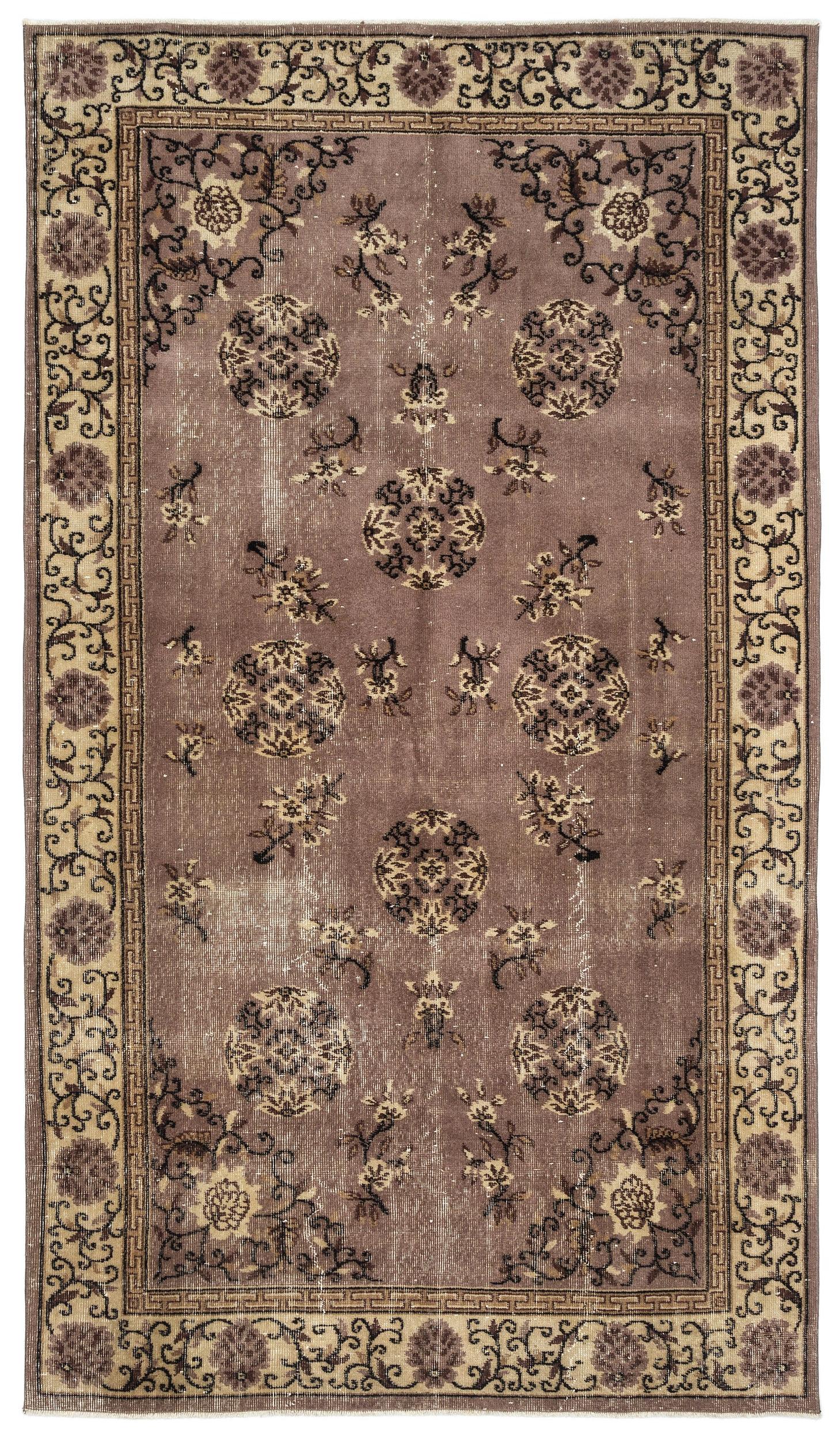 Lazuva - Vintage Floral Rug - 5'2 X 8'8