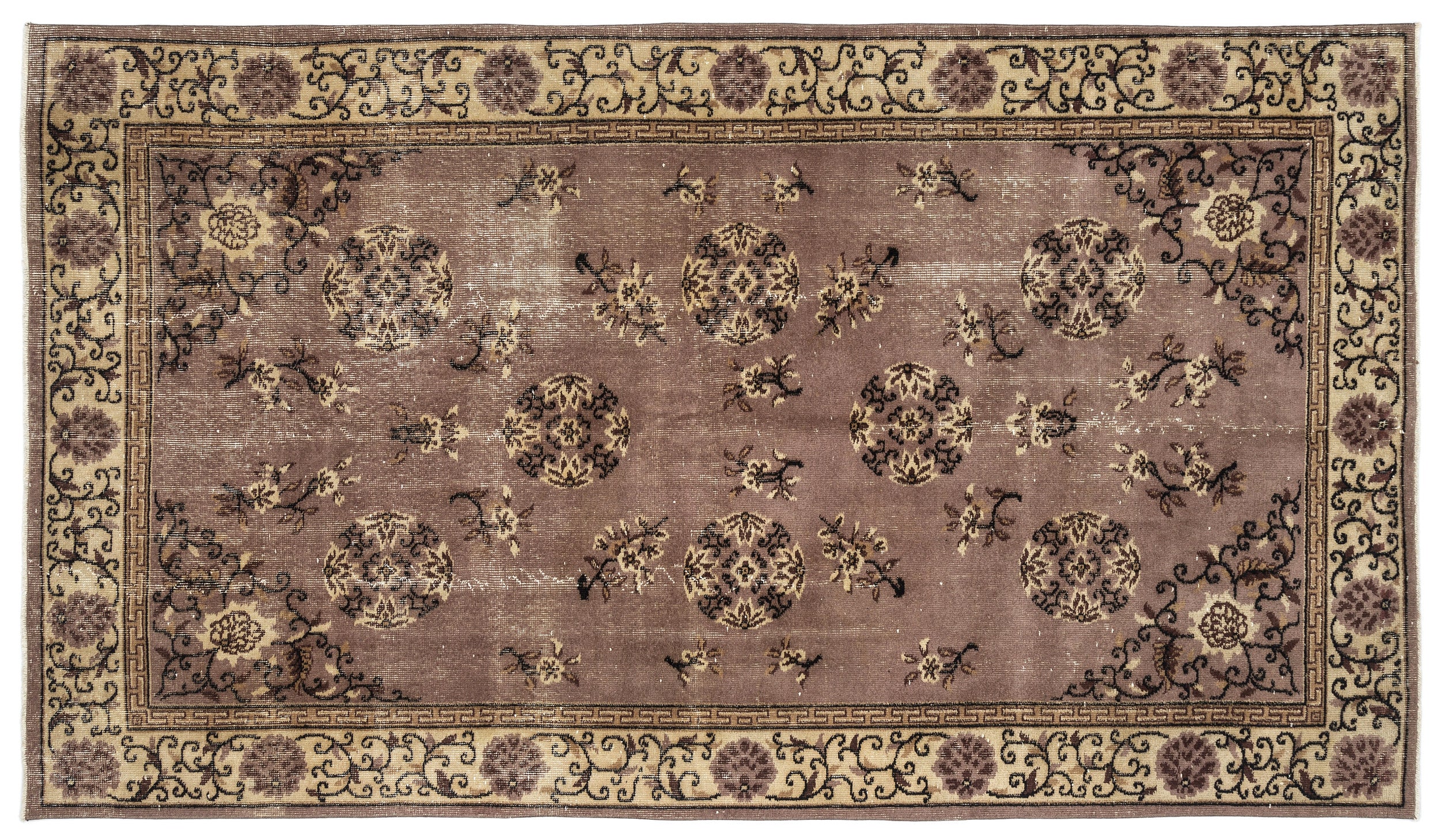Lazuva - Vintage Floral Rug - 5'2 X 8'8
