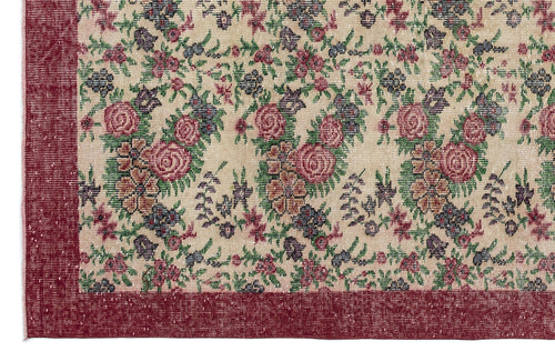 Load image 1 in gallery view. Lovuix - Vintage Floral Rug - 7'6 X 10'10