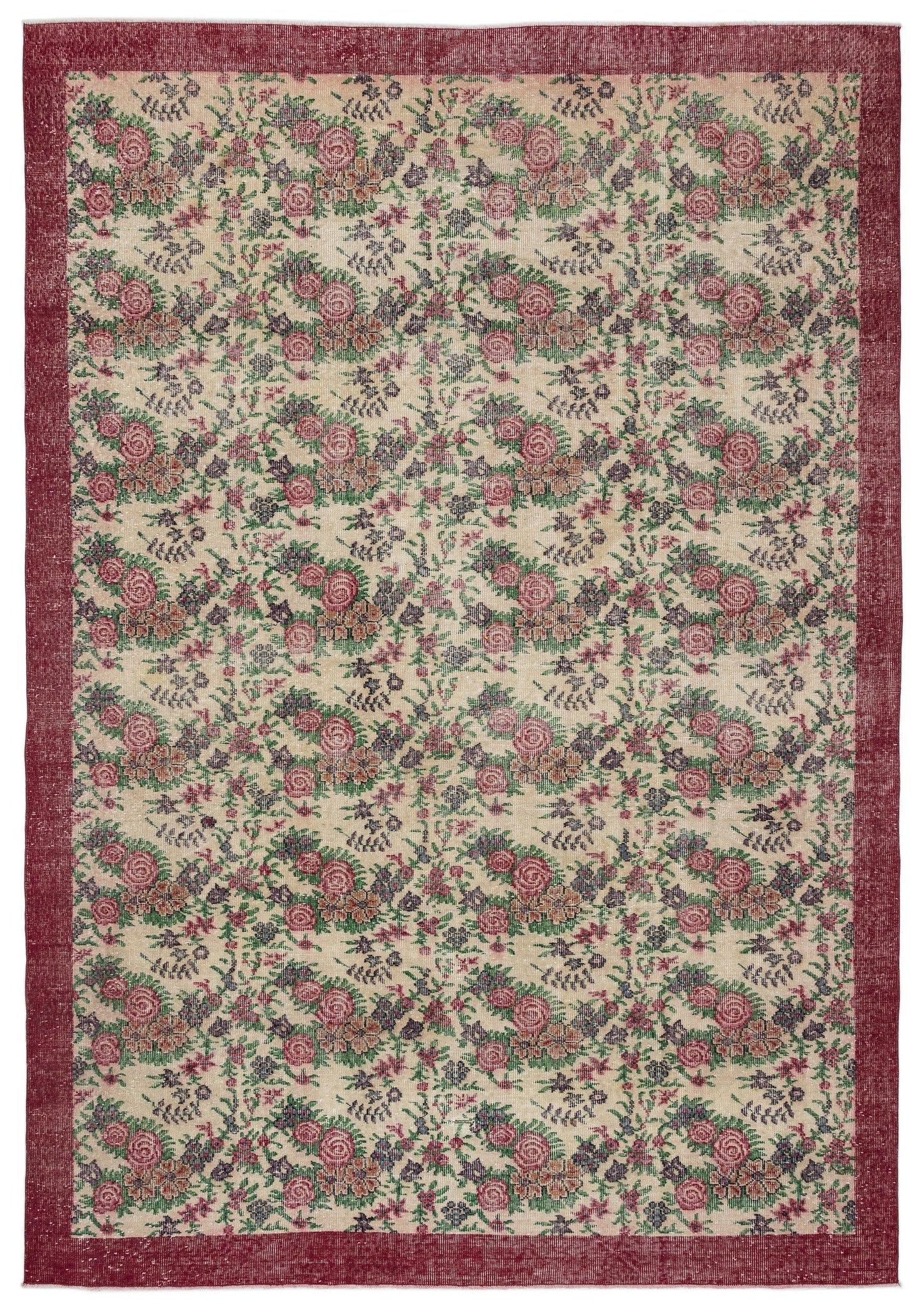 Lovuix - Vintage Floral Rug - 7'6 X 10'10