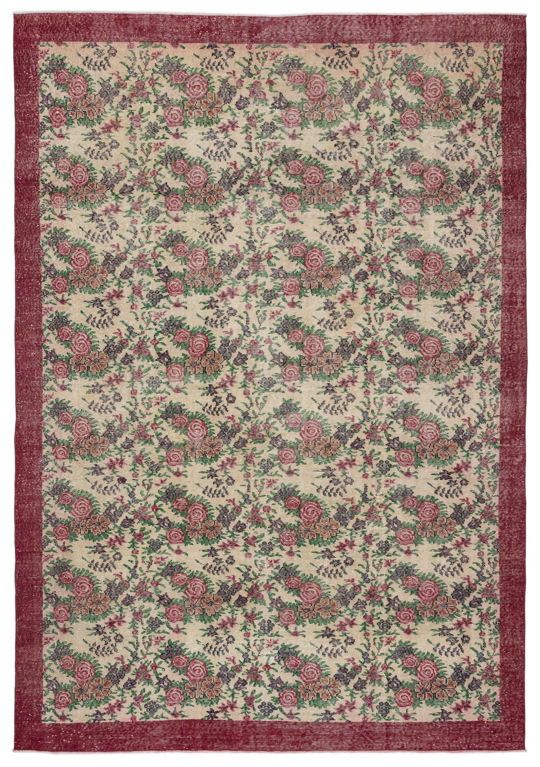 Lovuix - Vintage Floral Rug - 7'6 X 10'10