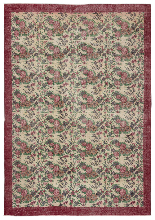 Load image 1 in gallery view. Lovuix - Vintage Floral Rug - 7'6 X 10'10