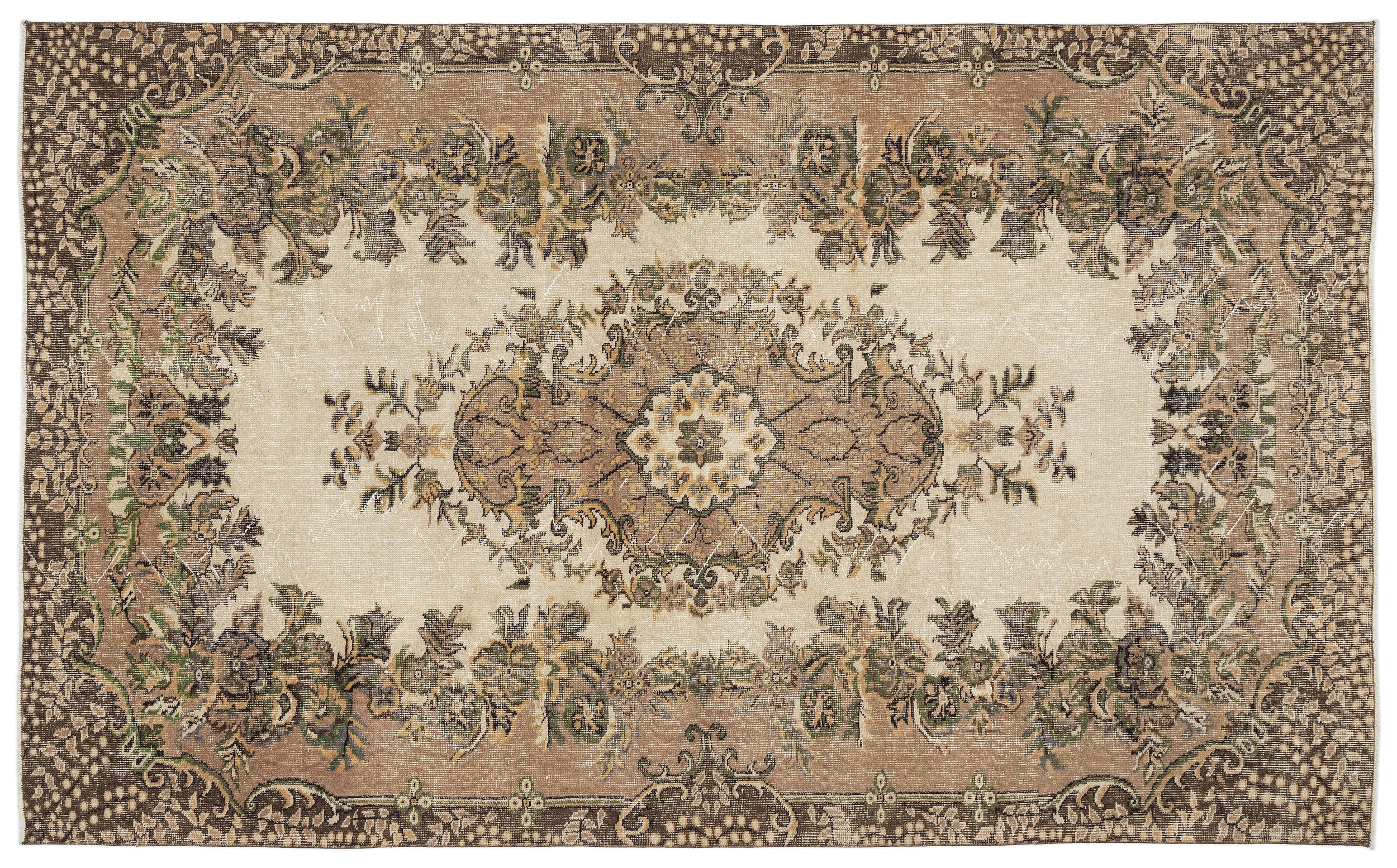 Voduya - Vintage Medallion Rug - 5'9 X 9'6