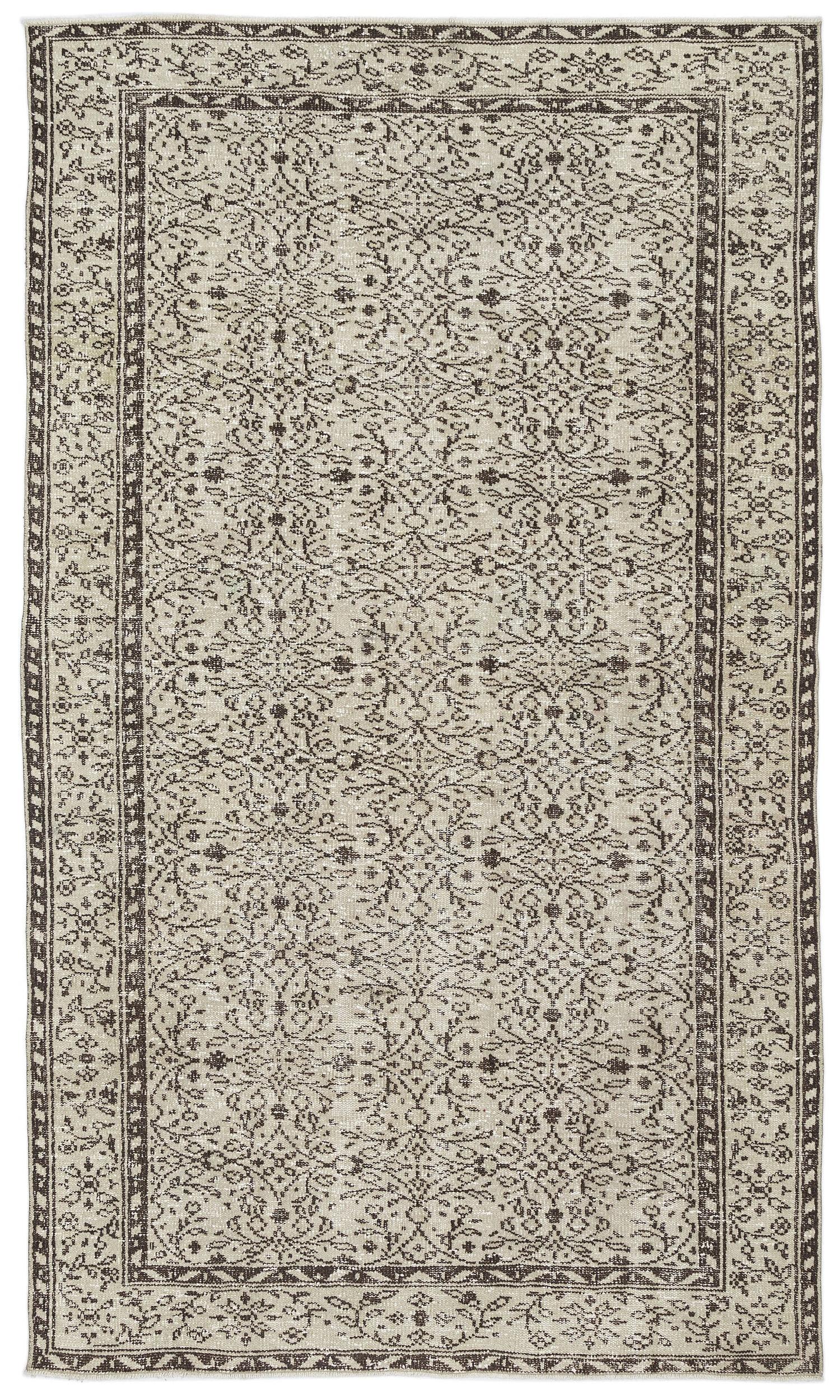 Heukita - Vintage Floral Rug - 5'4 X 9'1