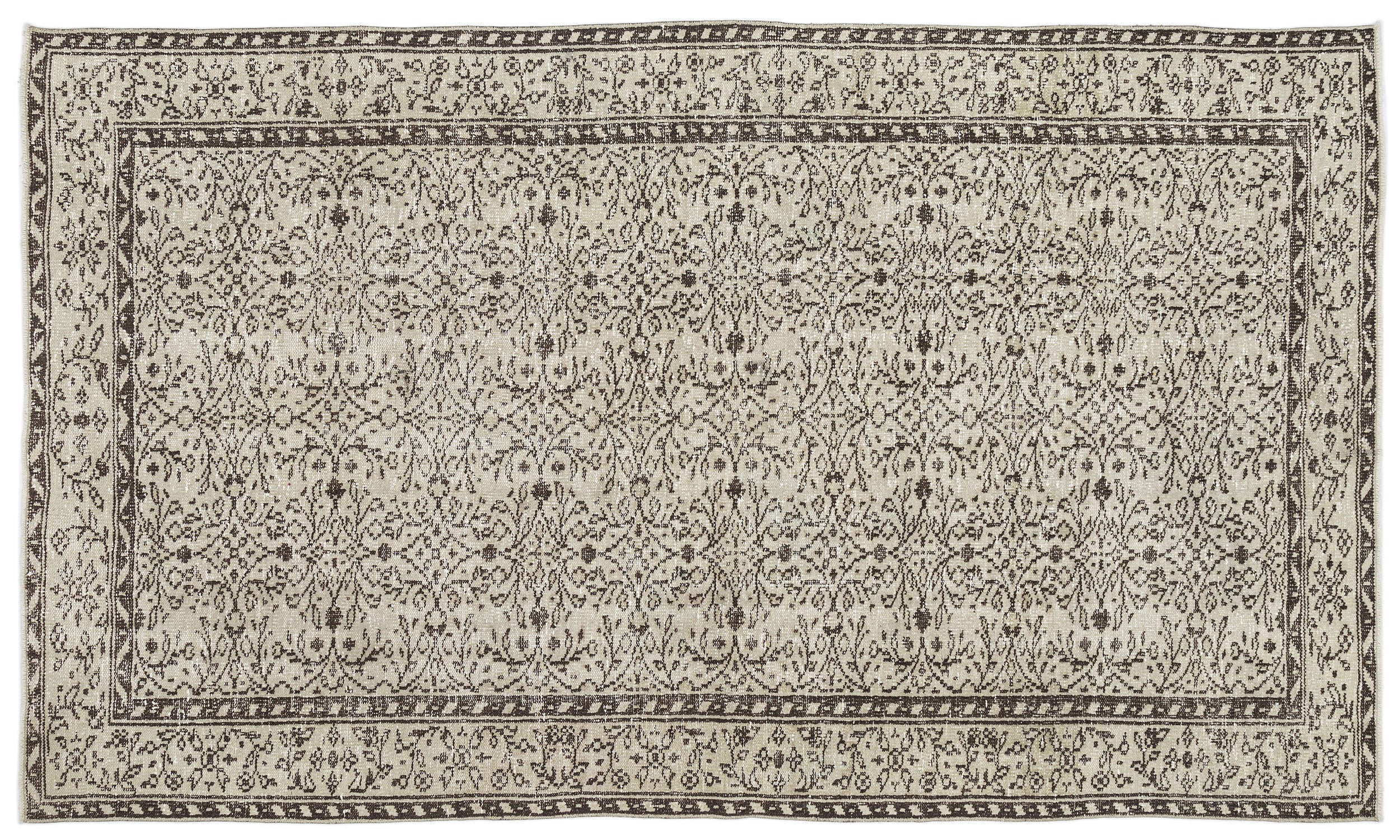 Heukita - Vintage Floral Rug - 5'4 X 9'1