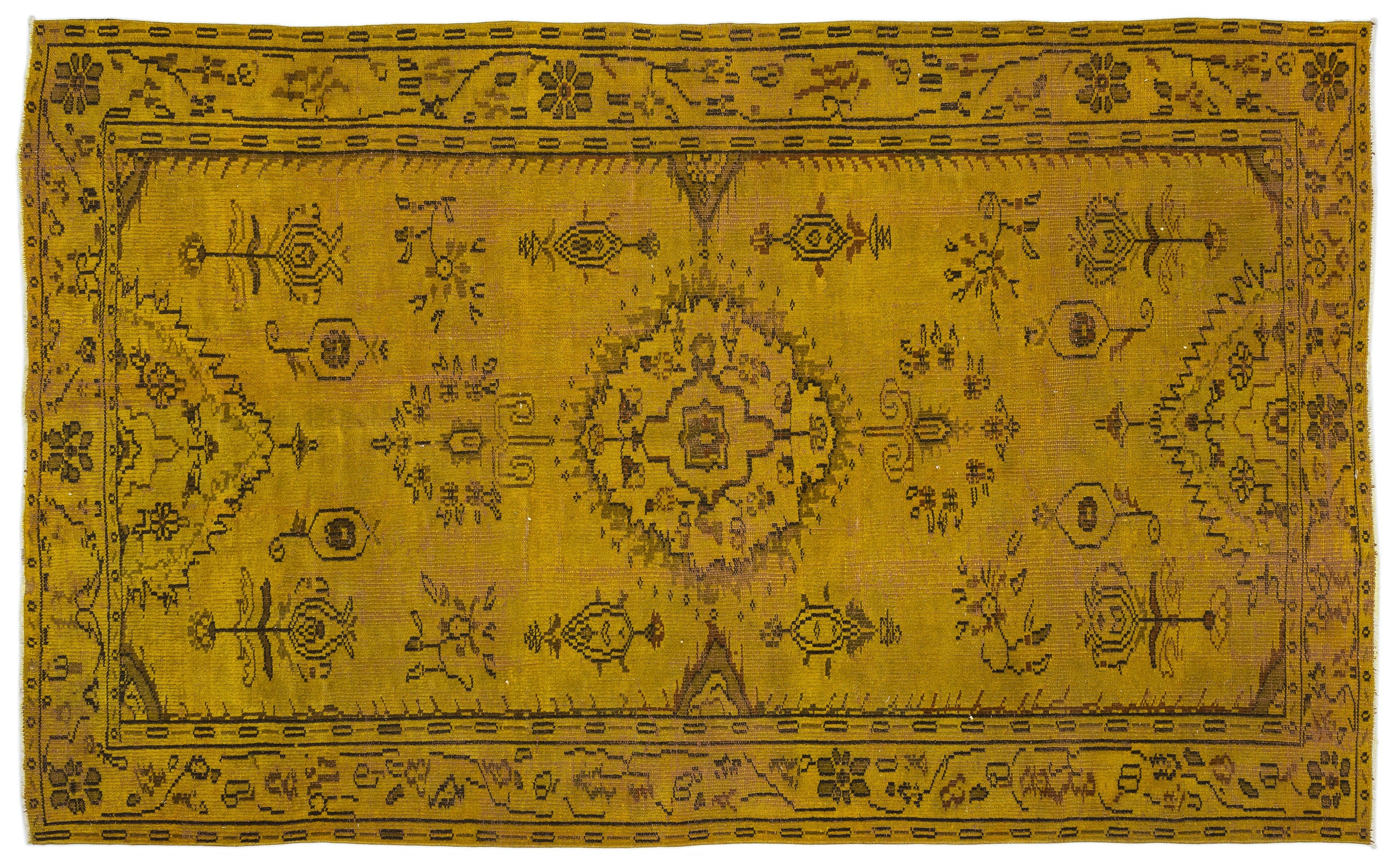 Zeama - Vintage Medallion Rug - 6'1 X 9'9