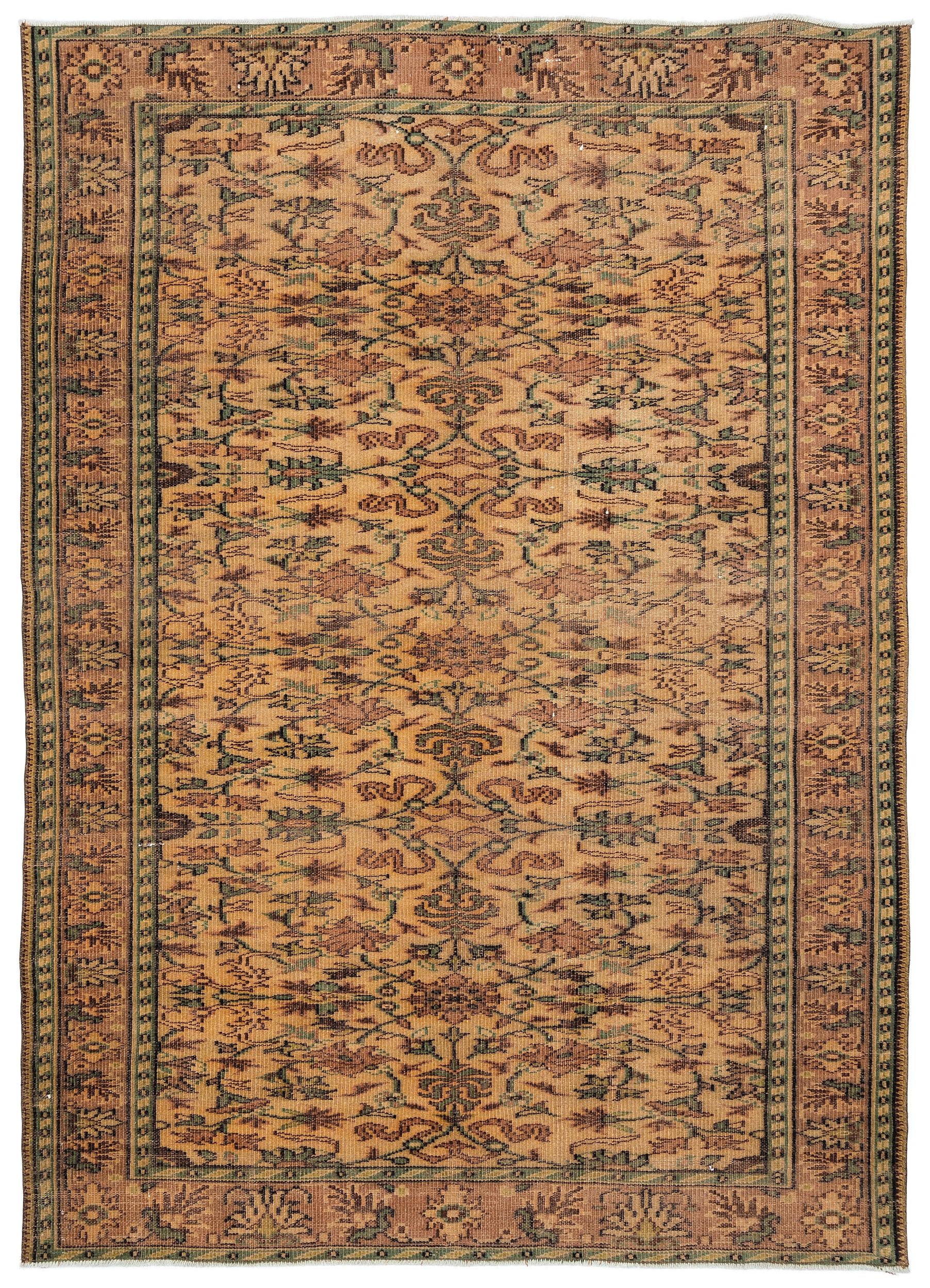 Tegava - Vintage Floral Rug - 6'2 X 8'8