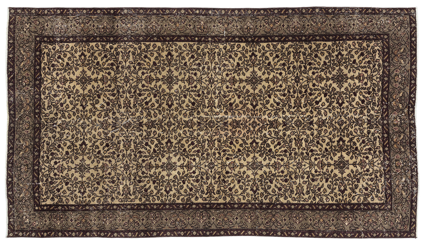 Gemada - Vintage Floral Rug - 4'9 X 8'4