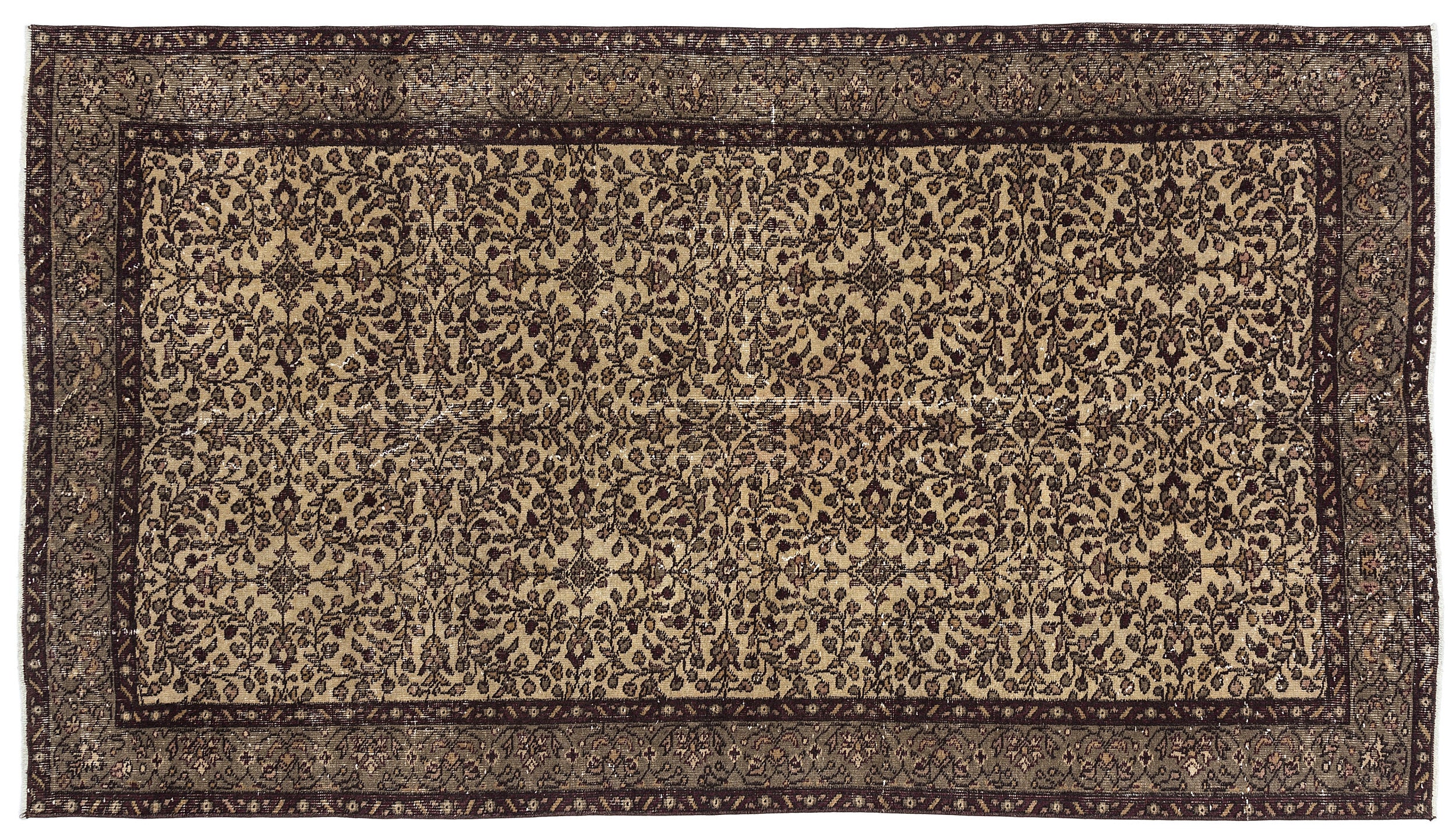 Gemada - Vintage Floral Rug - 4'9 X 8'4