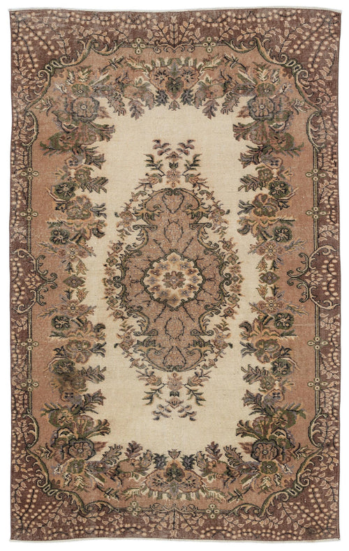 Load image 1 in gallery view. Truzaon - Vintage Medallion Rug - 5'4 X 8'8