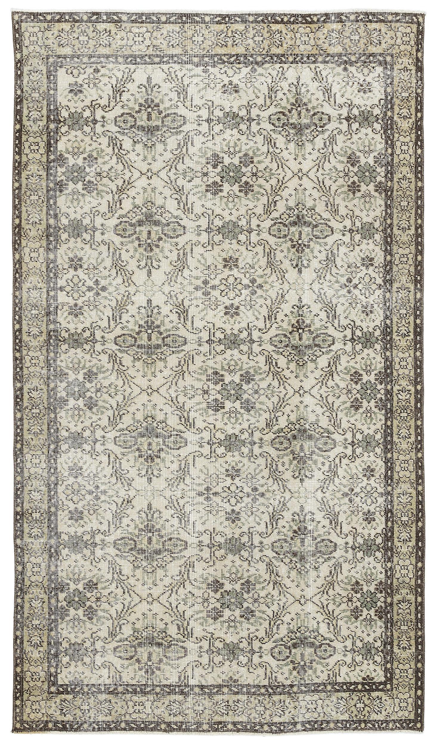 Hiokeos - Vintage Floral Rug - 4'9 X 8'0