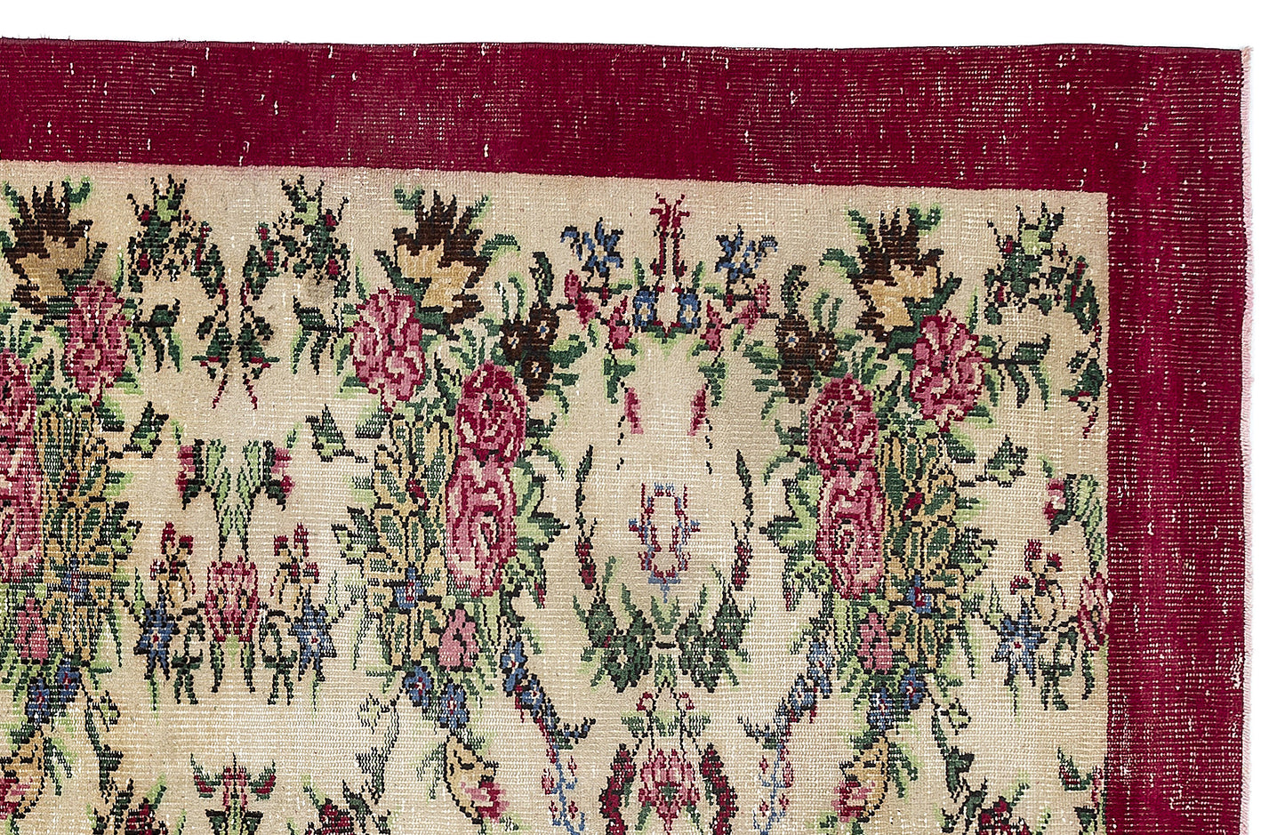 Bramuen - Vintage Floral Rug - 6'2 X 9'7