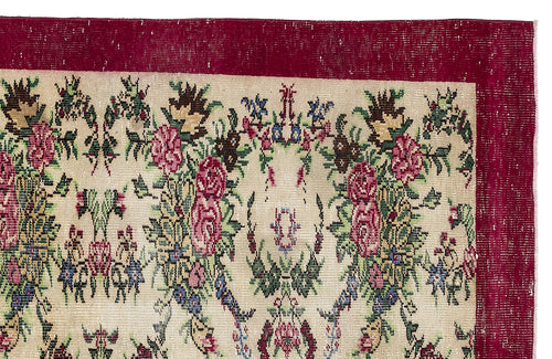 Load image 1 in gallery view. Bramuen - Vintage Floral Rug - 6'2 X 9'7