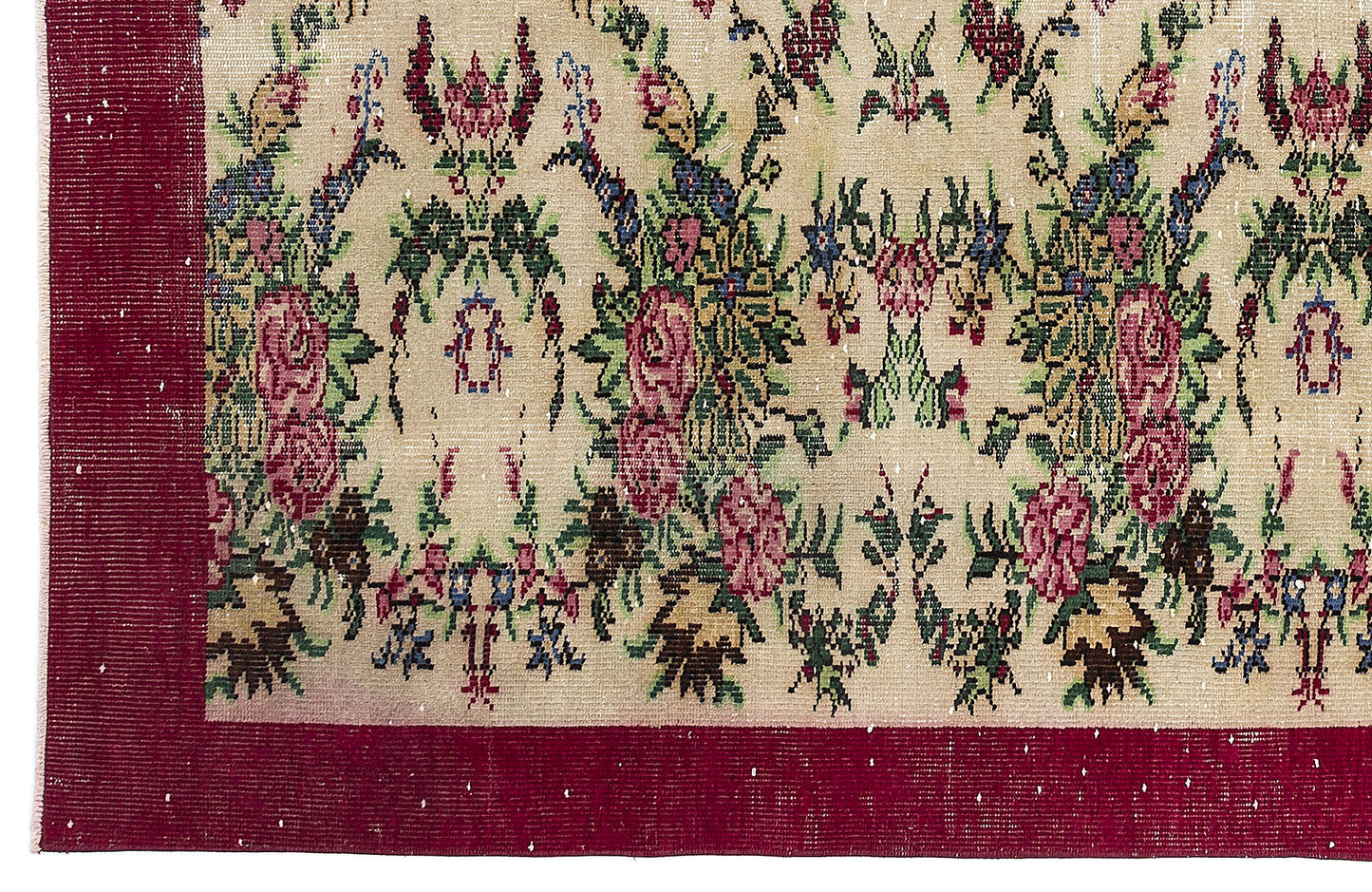 Bramuen - Vintage Floral Rug - 6'2 X 9'7